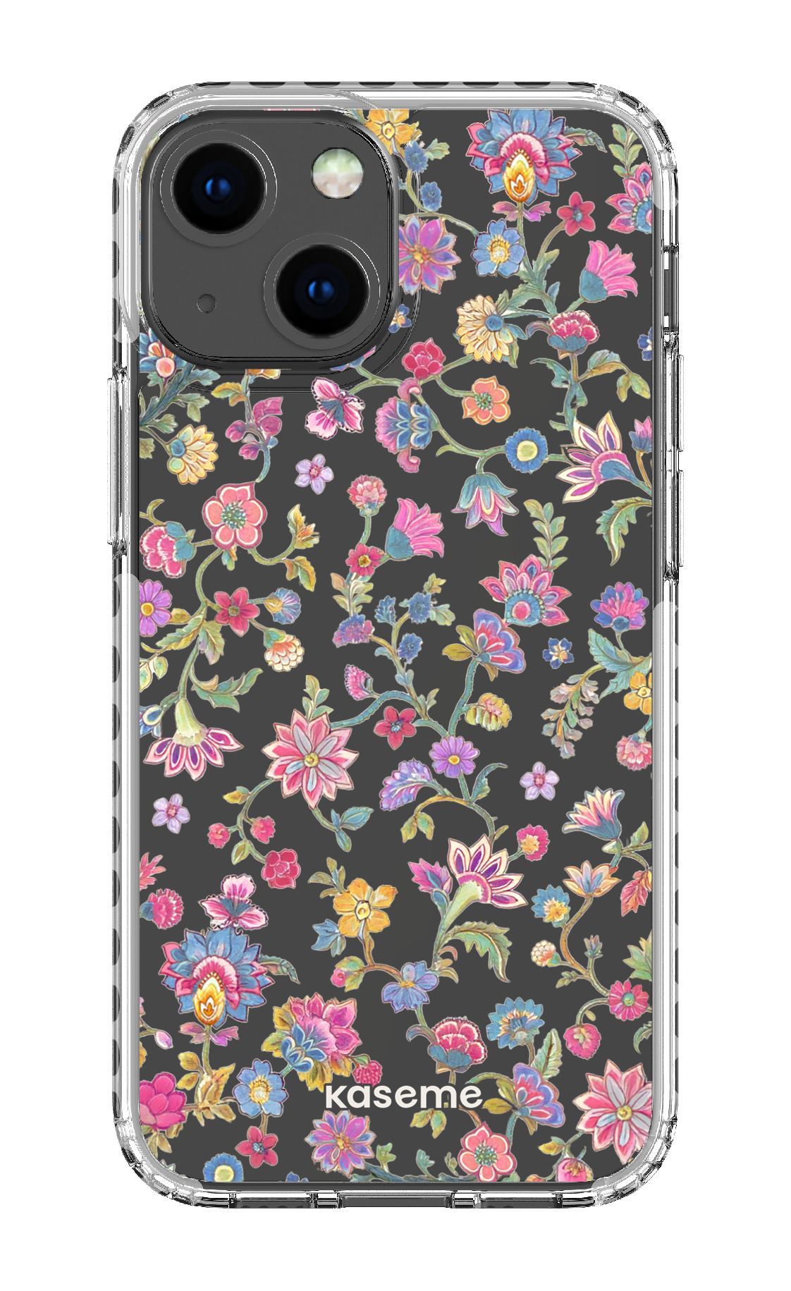 iPhone 13 Mini Clear Case - White Secret Garden Clear Case -