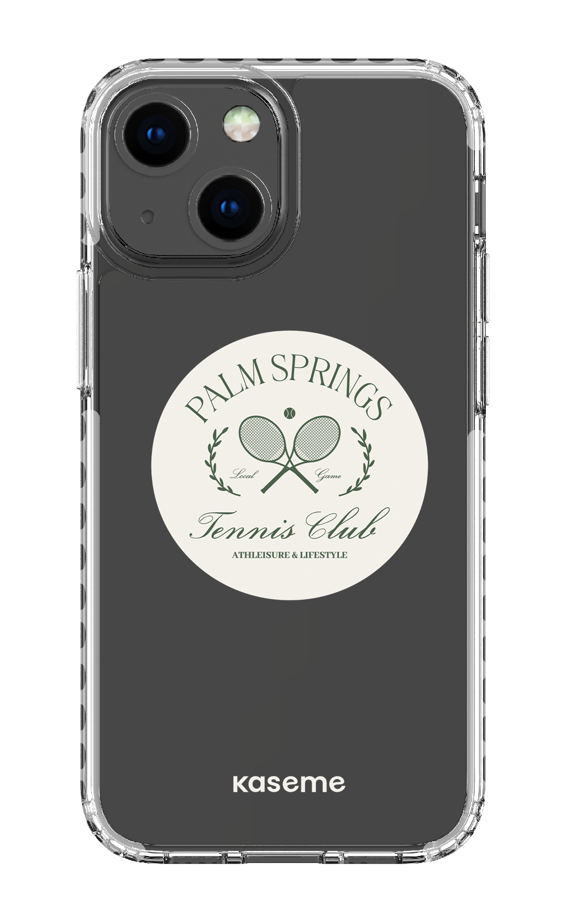 iPhone 13 Mini Clear Case - White Serve it up Clear Case -