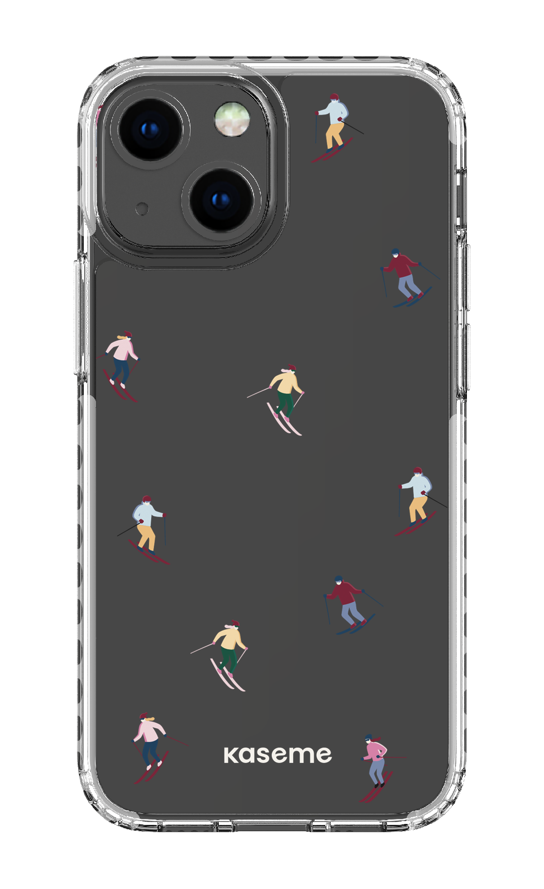 iPhone 13 Mini Clear Case - White Slope Clear Case -