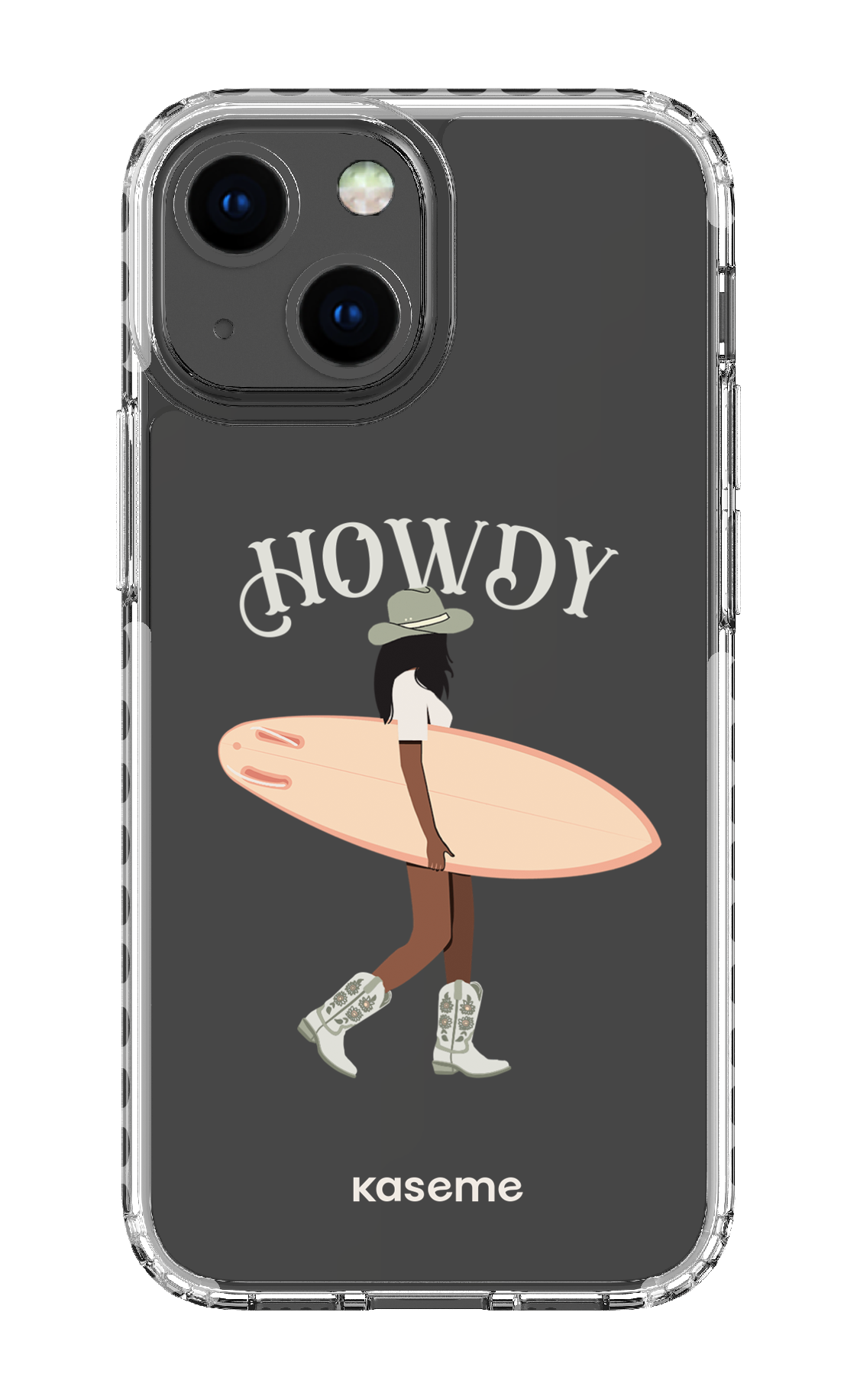 iPhone 13 Mini Clear Case - White Westsea Green Clear Case -