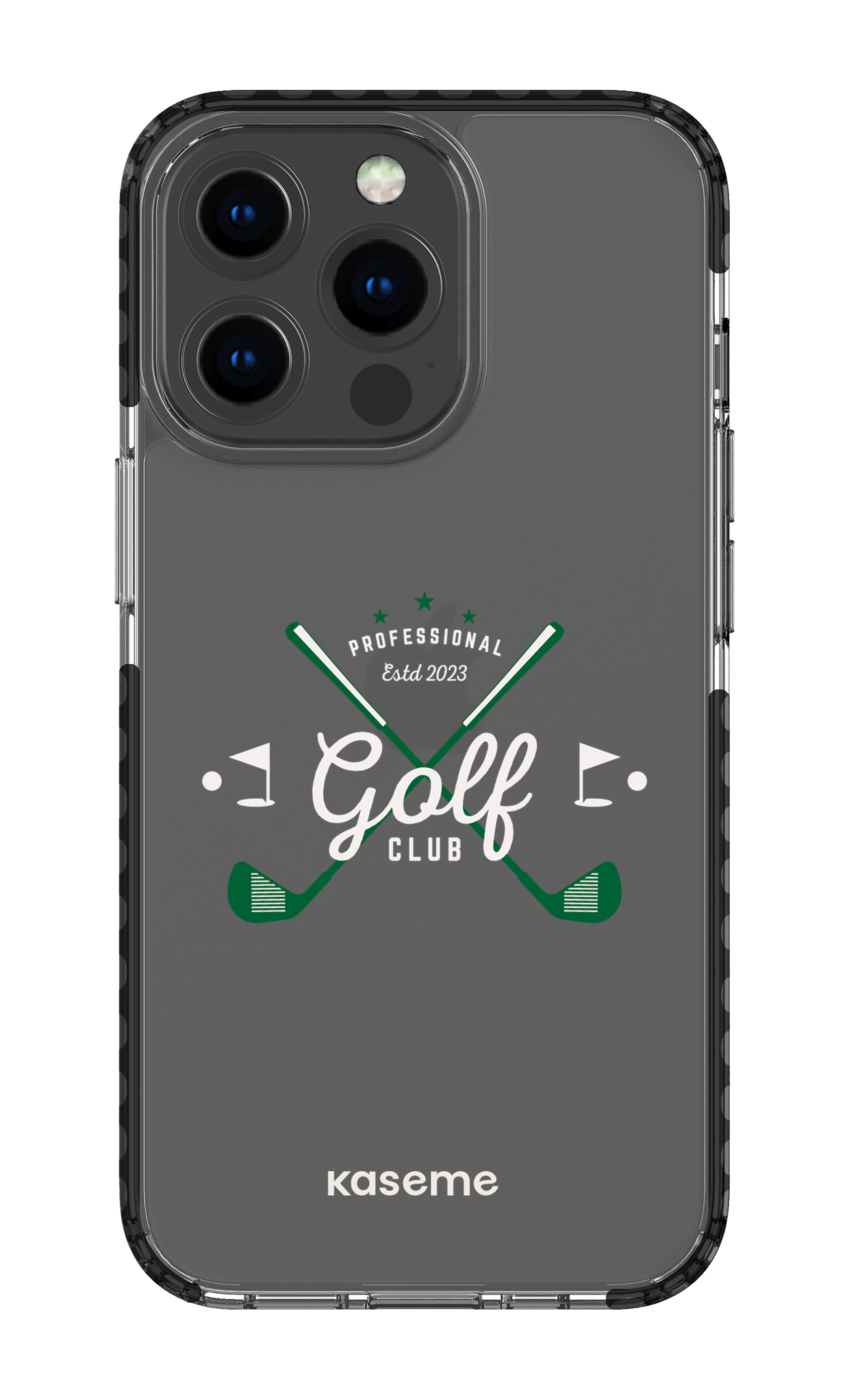 iPhone 13 Pro Clear Case - Black Bogey clear case -