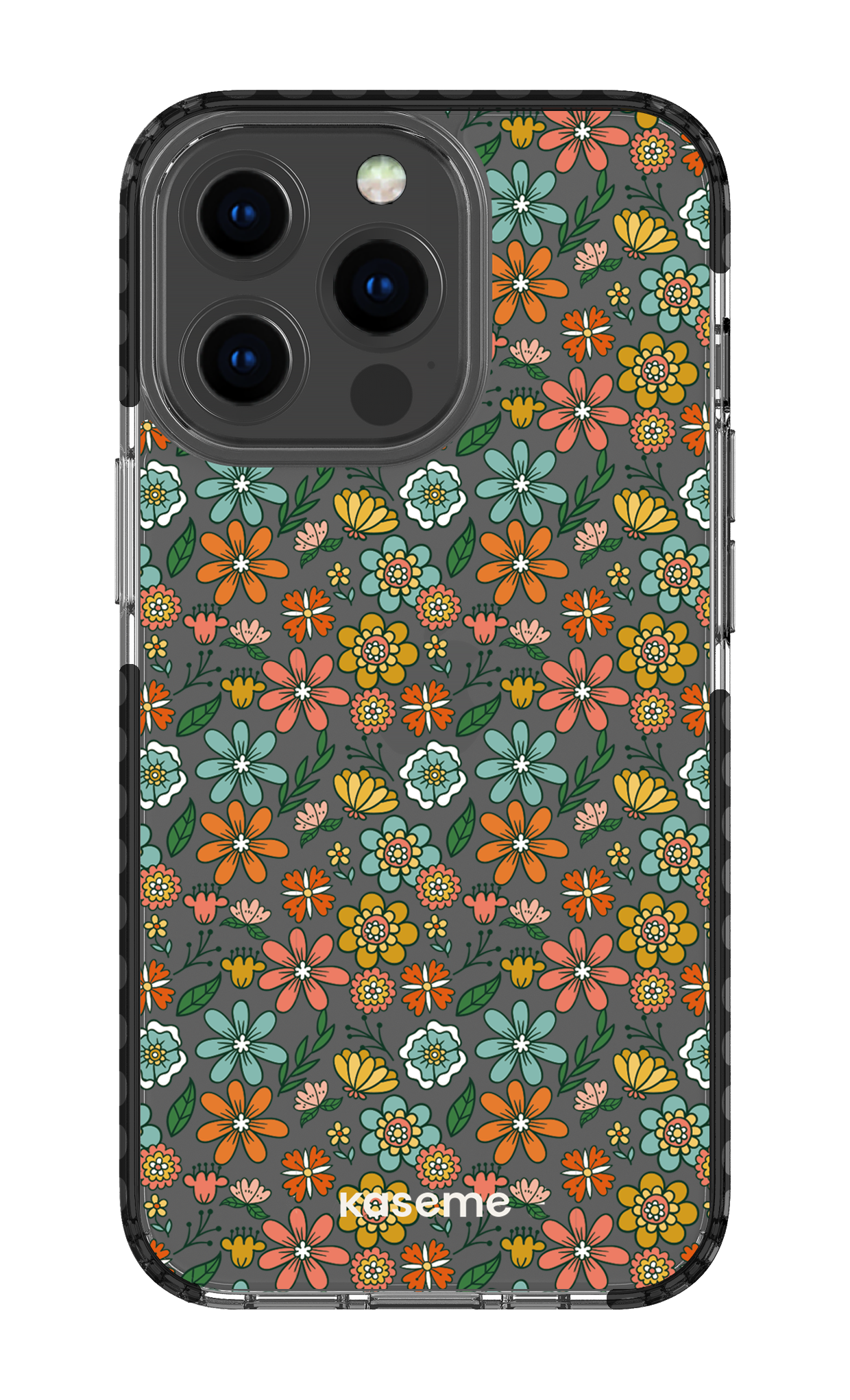 iPhone 13 Pro Clear Case - Black Bohemian Clear Case -