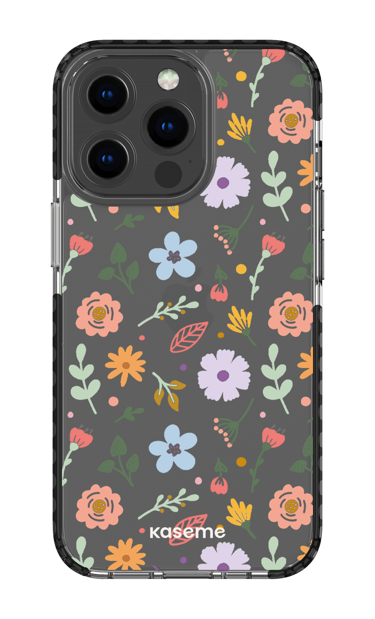 iPhone 13 Pro Clear Case - Black Charm clear case -