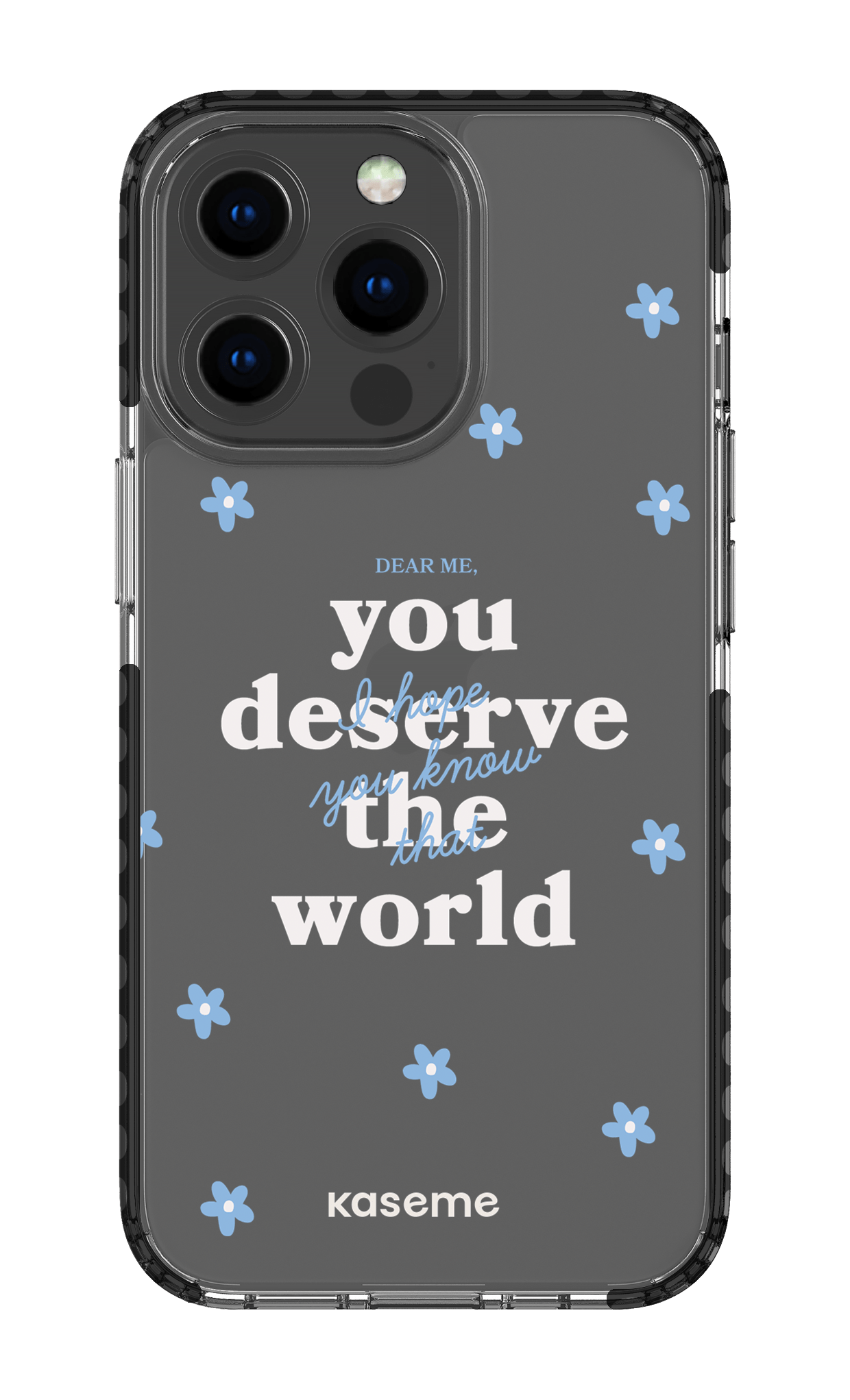 iPhone 13 Pro Clear Case - Black Dear Me clear case -