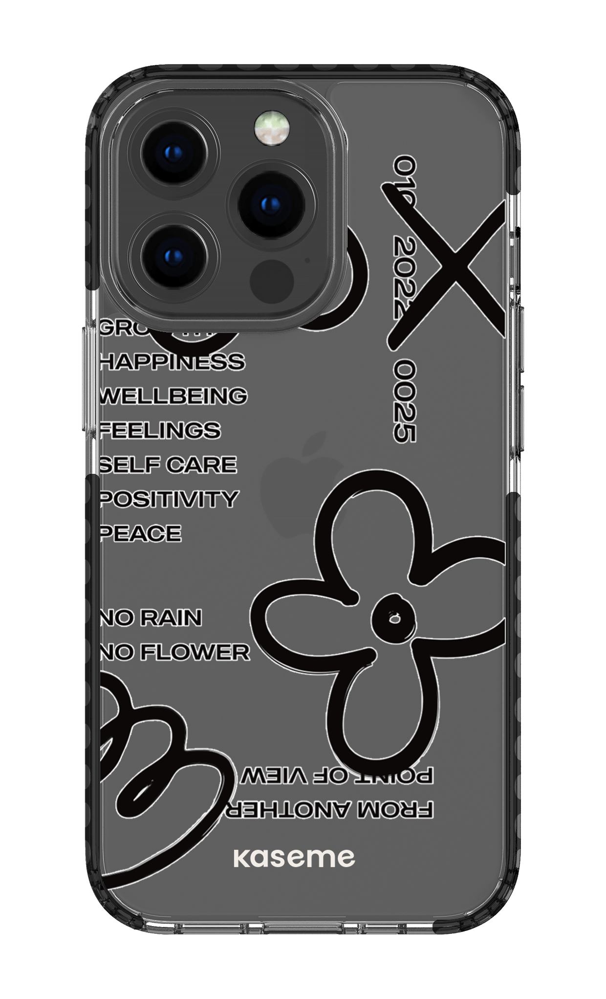 iPhone 13 Pro Clear Case - Black Feelings black Clear Case -