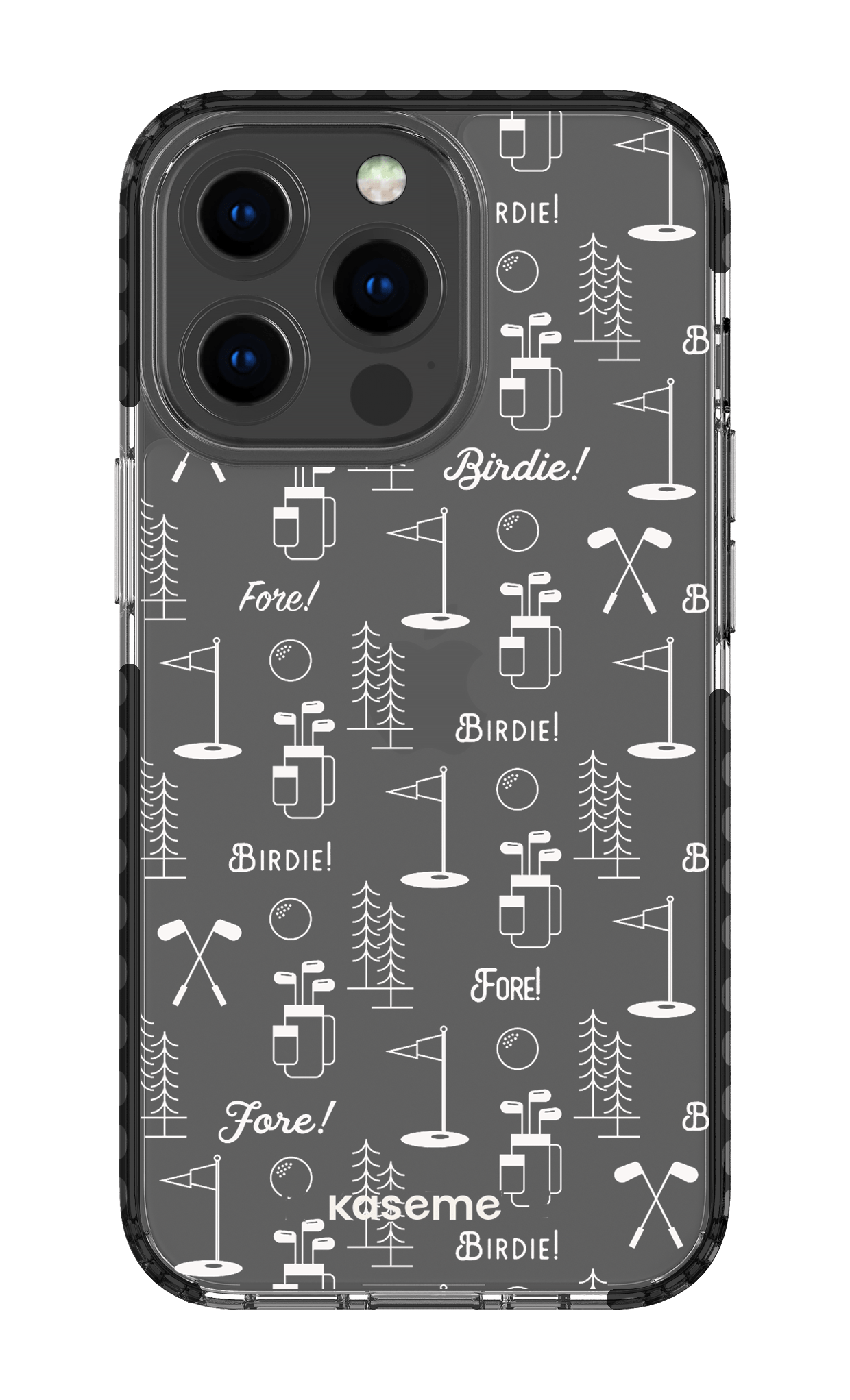 iPhone 13 Pro Clear Case - Black Fore clear case -