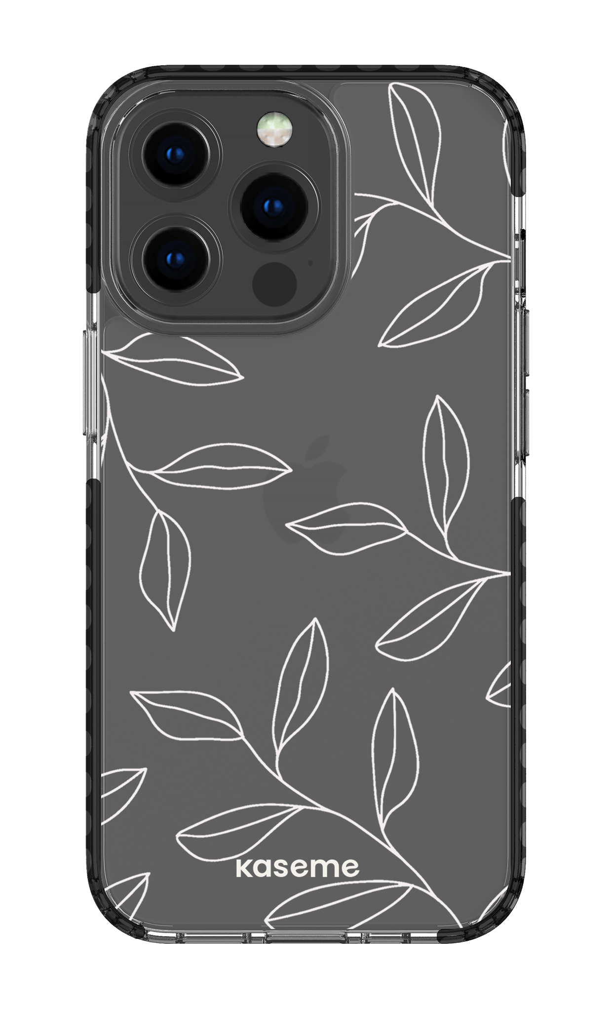 iPhone 13 Pro Clear Case - Black Gloomy Clear Case -