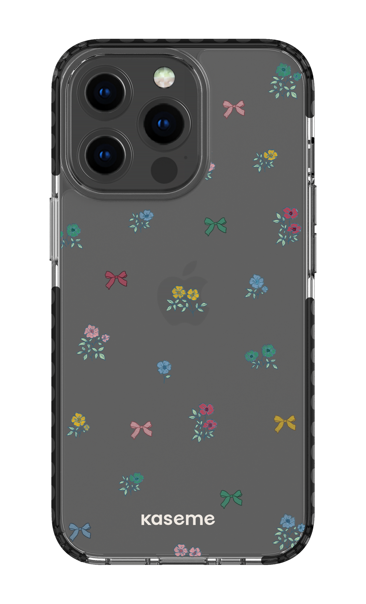 iPhone 13 Pro Clear Case - Black Graceful Clear Case -