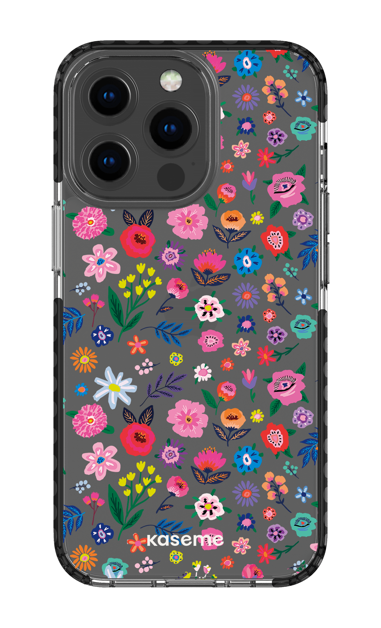 iPhone 13 Pro Clear Case - Black Hallucinate Clear Case -