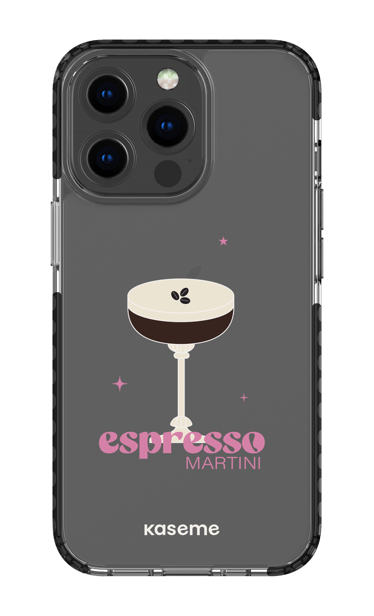 iPhone 13 Pro Clear Case - Black Hold My Tiny Clear Case -