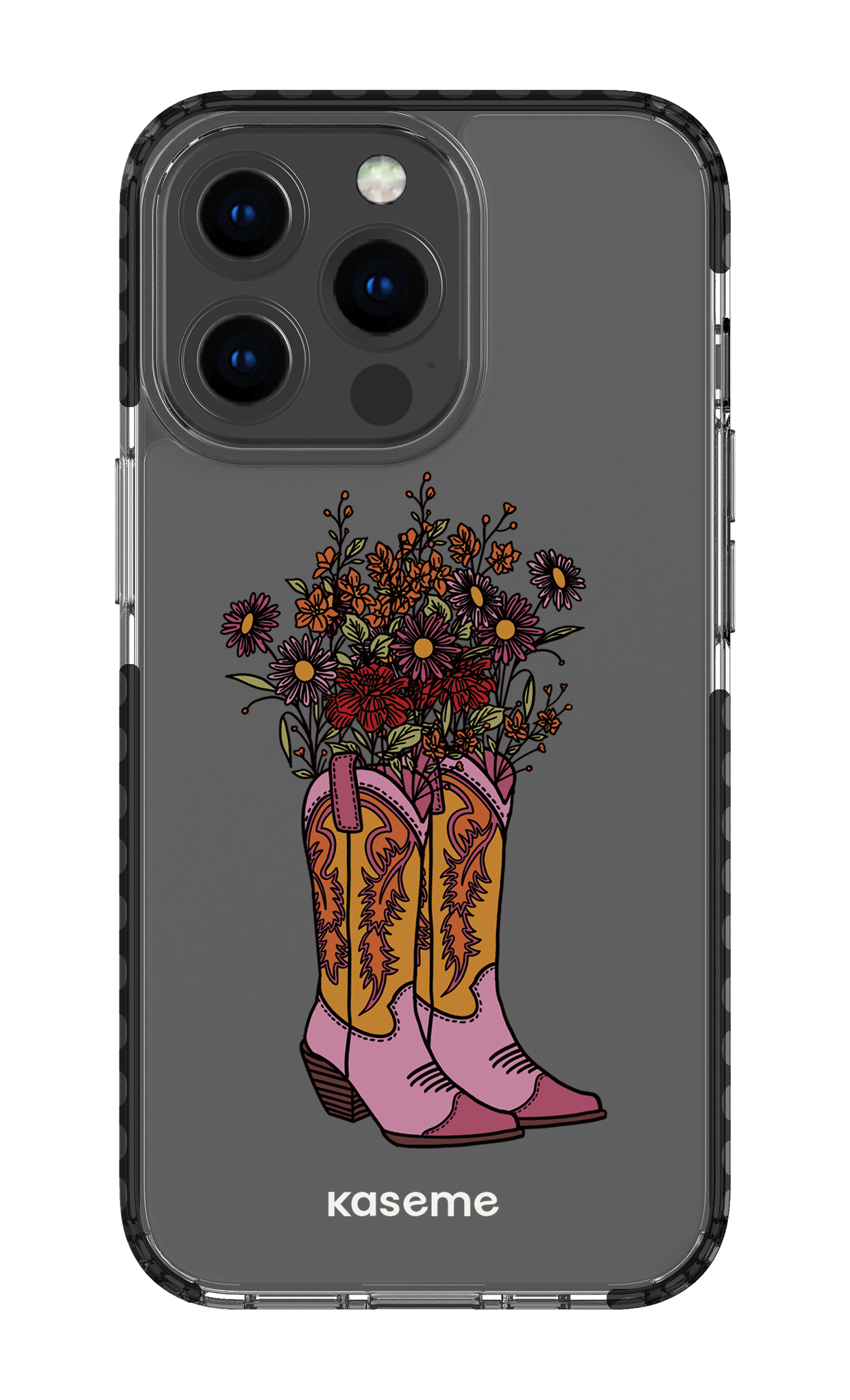 iPhone 13 Pro Clear Case - Black Howdy Clear Case -