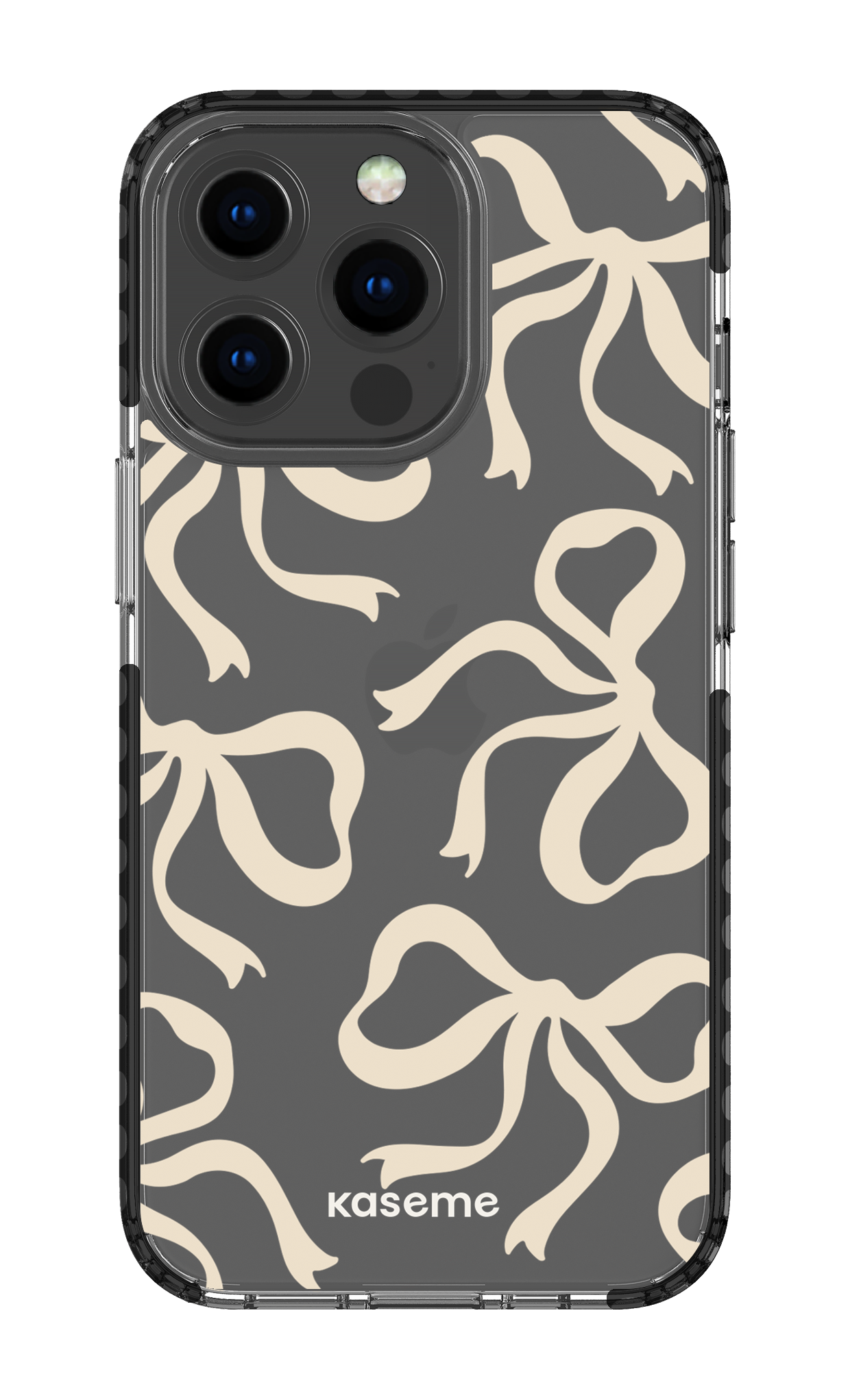 iPhone 13 Pro Clear Case - Black Lace Clear Case -