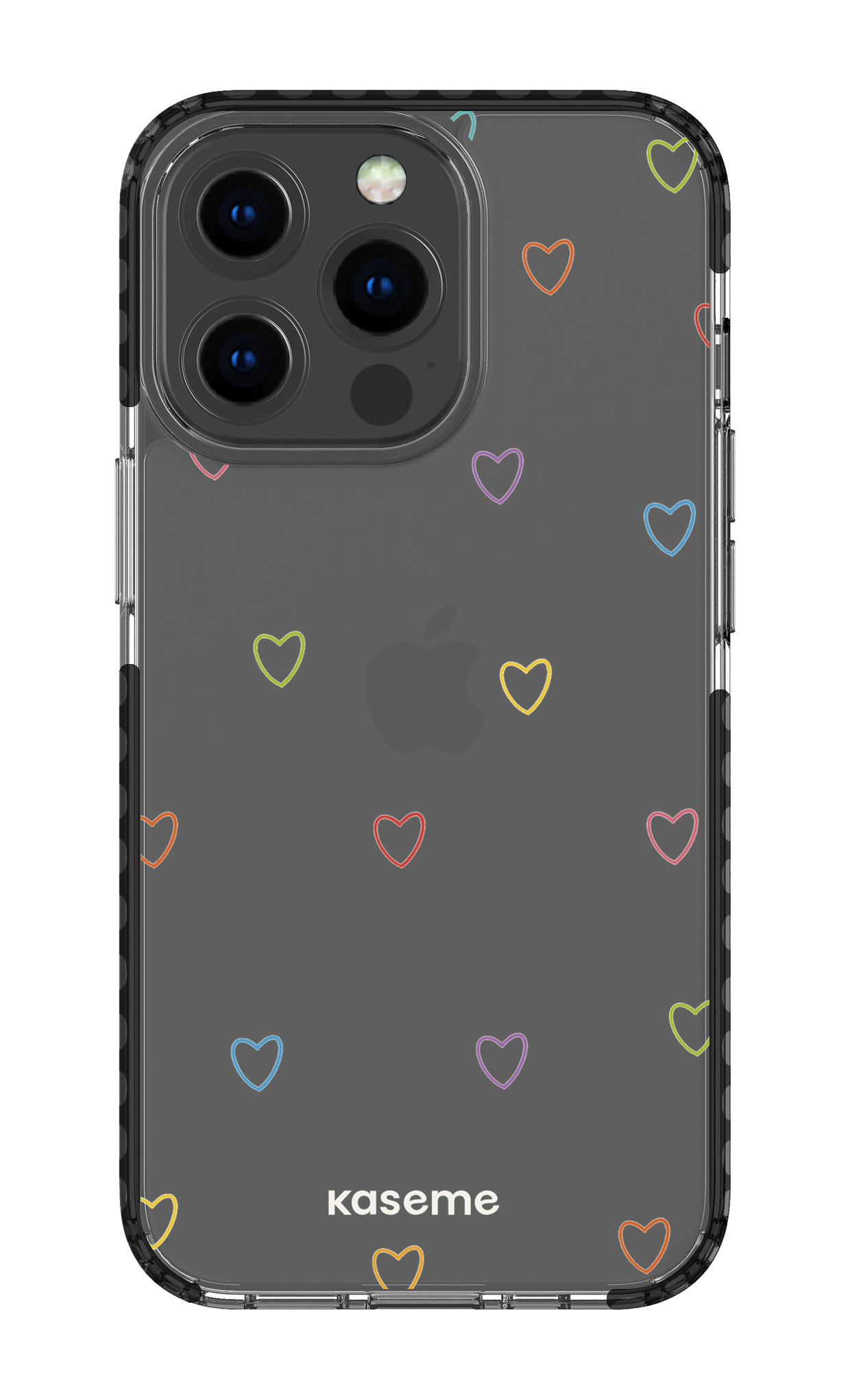 iPhone 13 Pro Clear Case - Black Love Wins Clear Case -