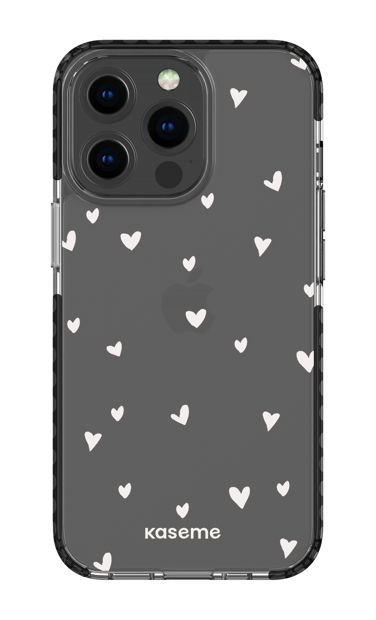 iPhone 13 Pro Clear Case - Black Lovely Clear Case -