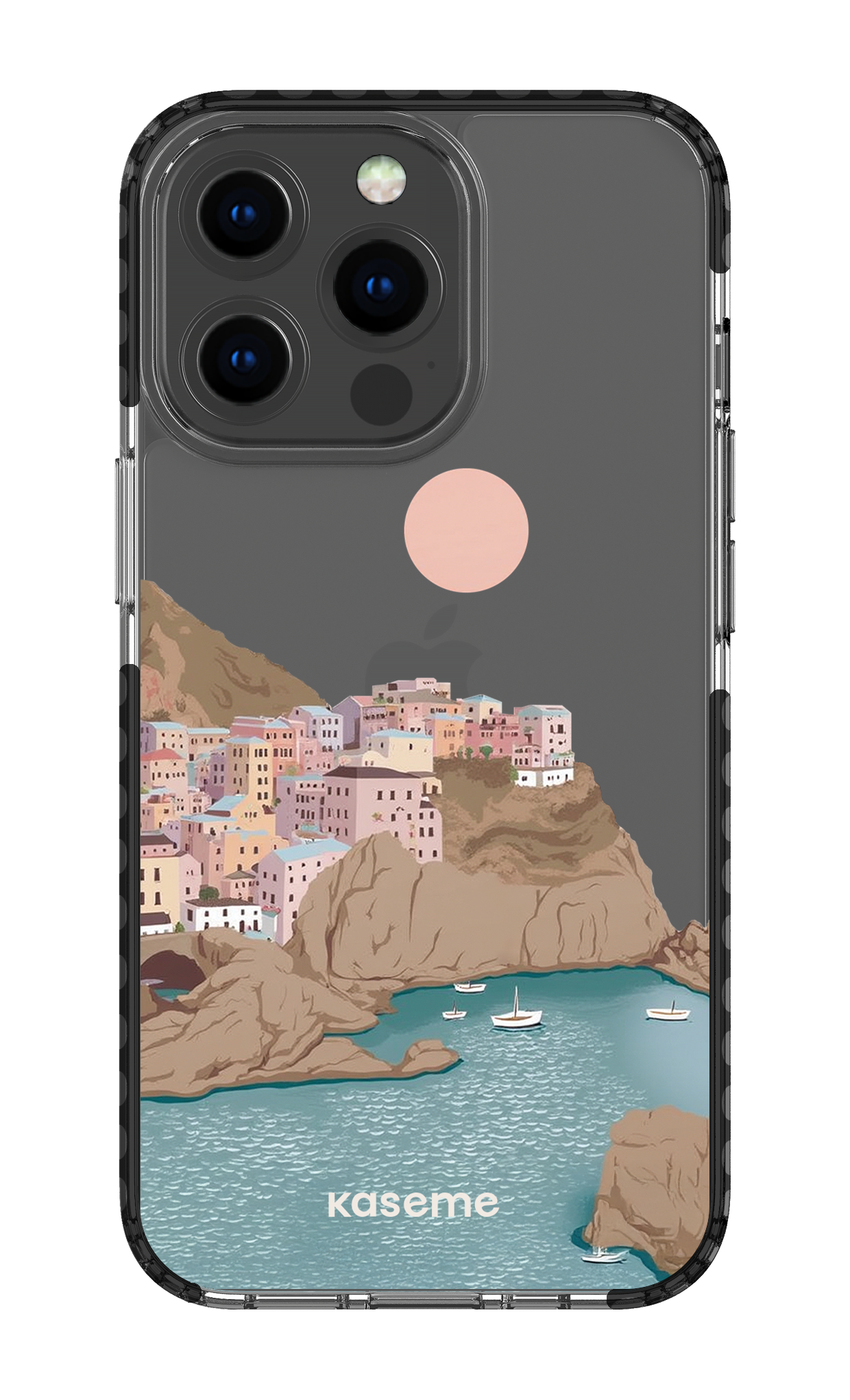 iPhone 13 Pro Clear Case - Black Mediterrana Clear Case -