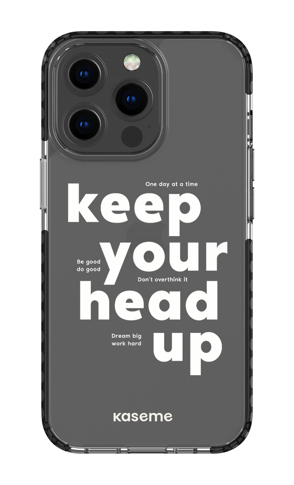iPhone 13 Pro Clear Case - Black Mindset Clear Case -
