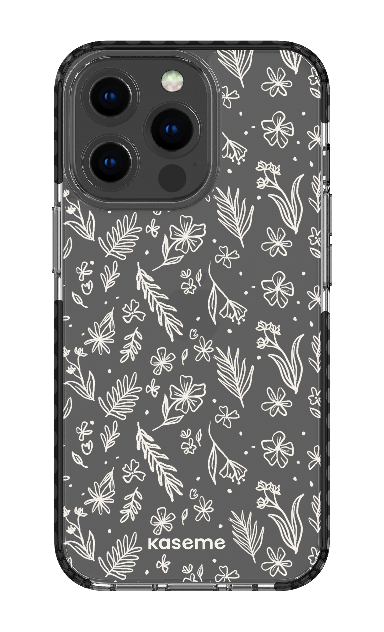 iPhone 13 Pro Clear Case - Black Olive Branch Clear Case -