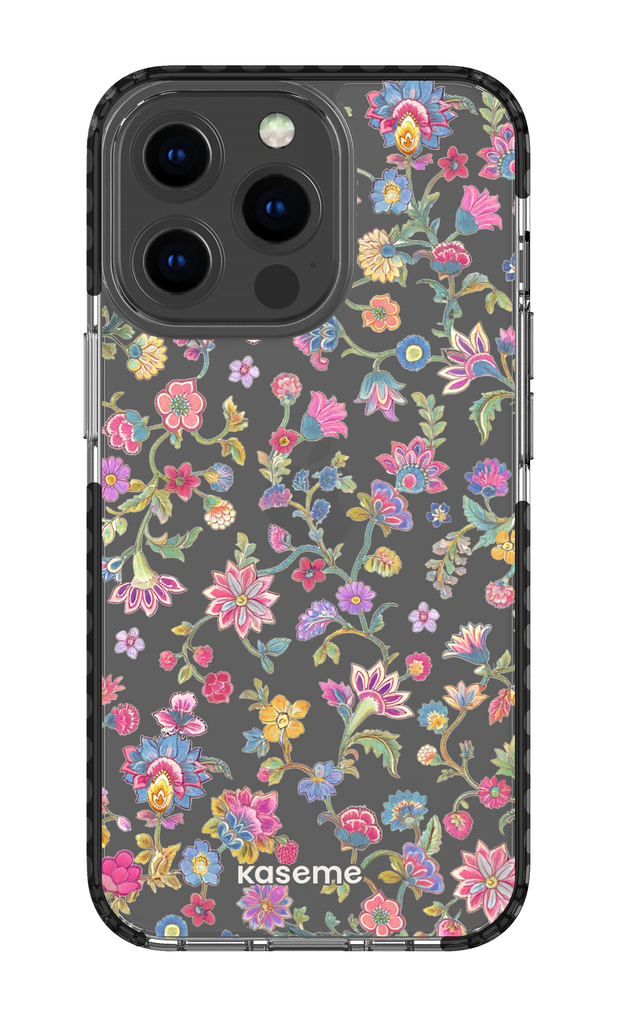 iPhone 13 Pro Clear Case - Black Secret Garden Clear Case -