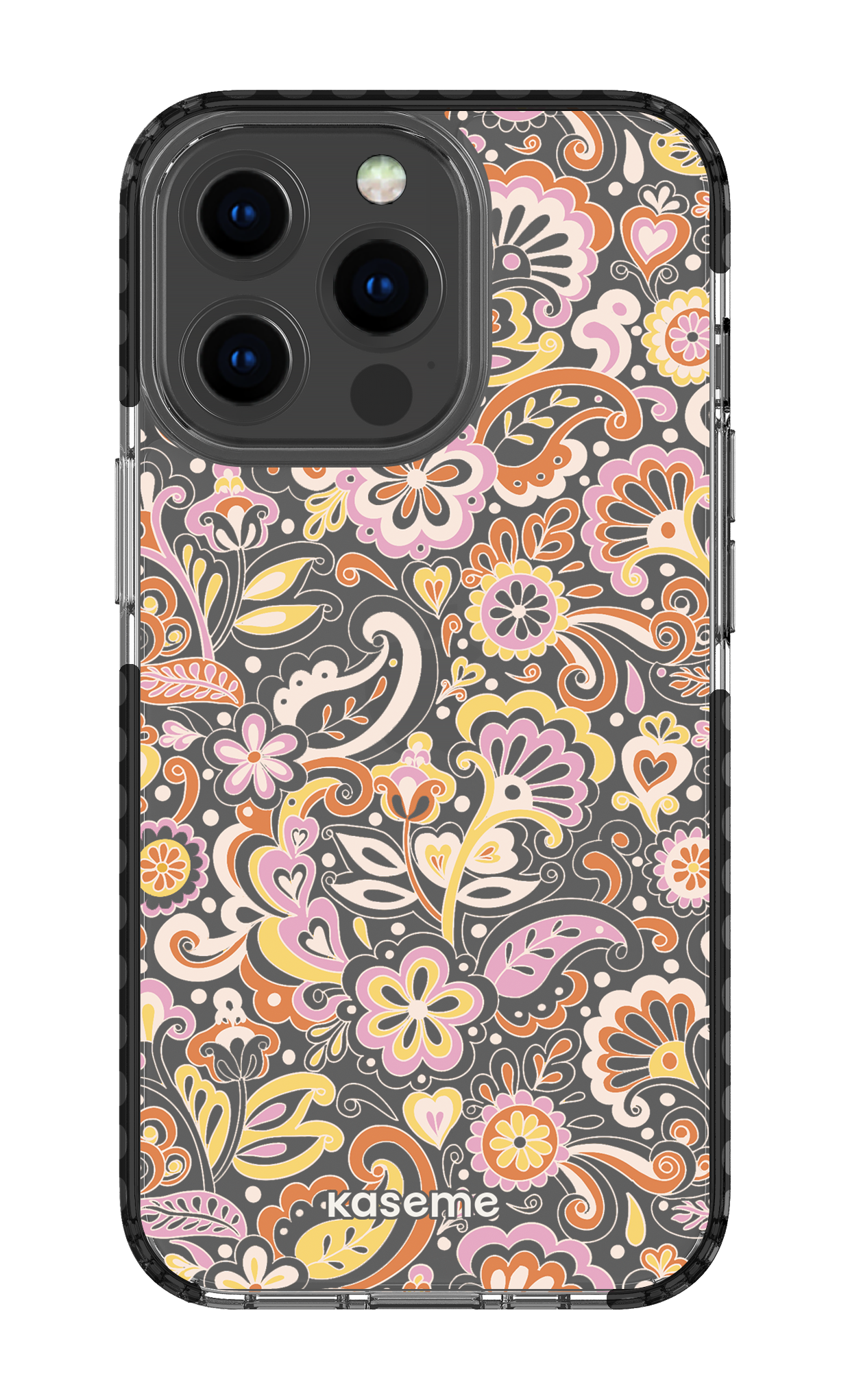 iPhone 13 Pro Clear Case - Black Sunbathe Clear Case -