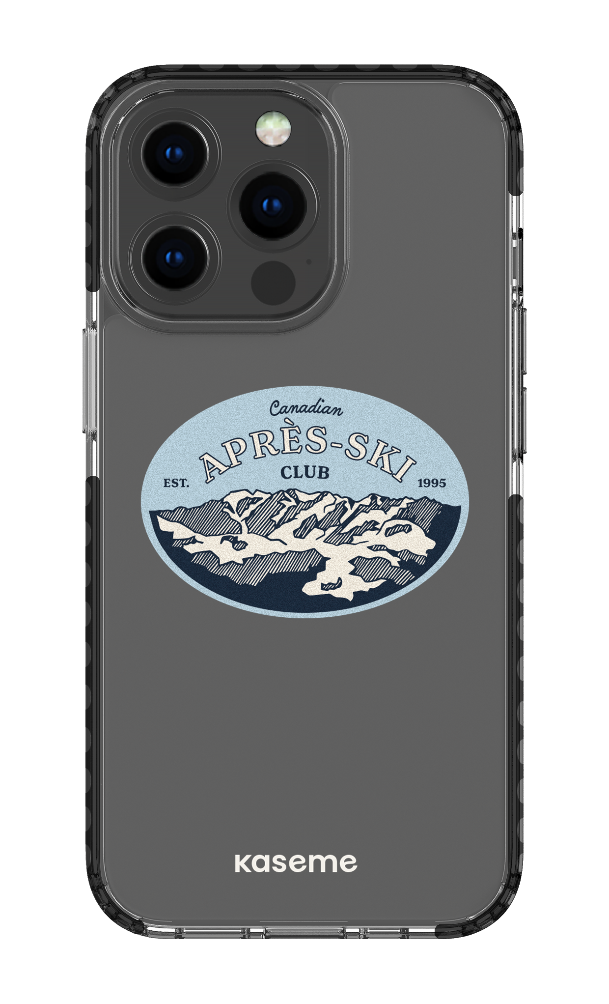 iPhone 13 Pro Clear Case - Black Whistler Clear Case -