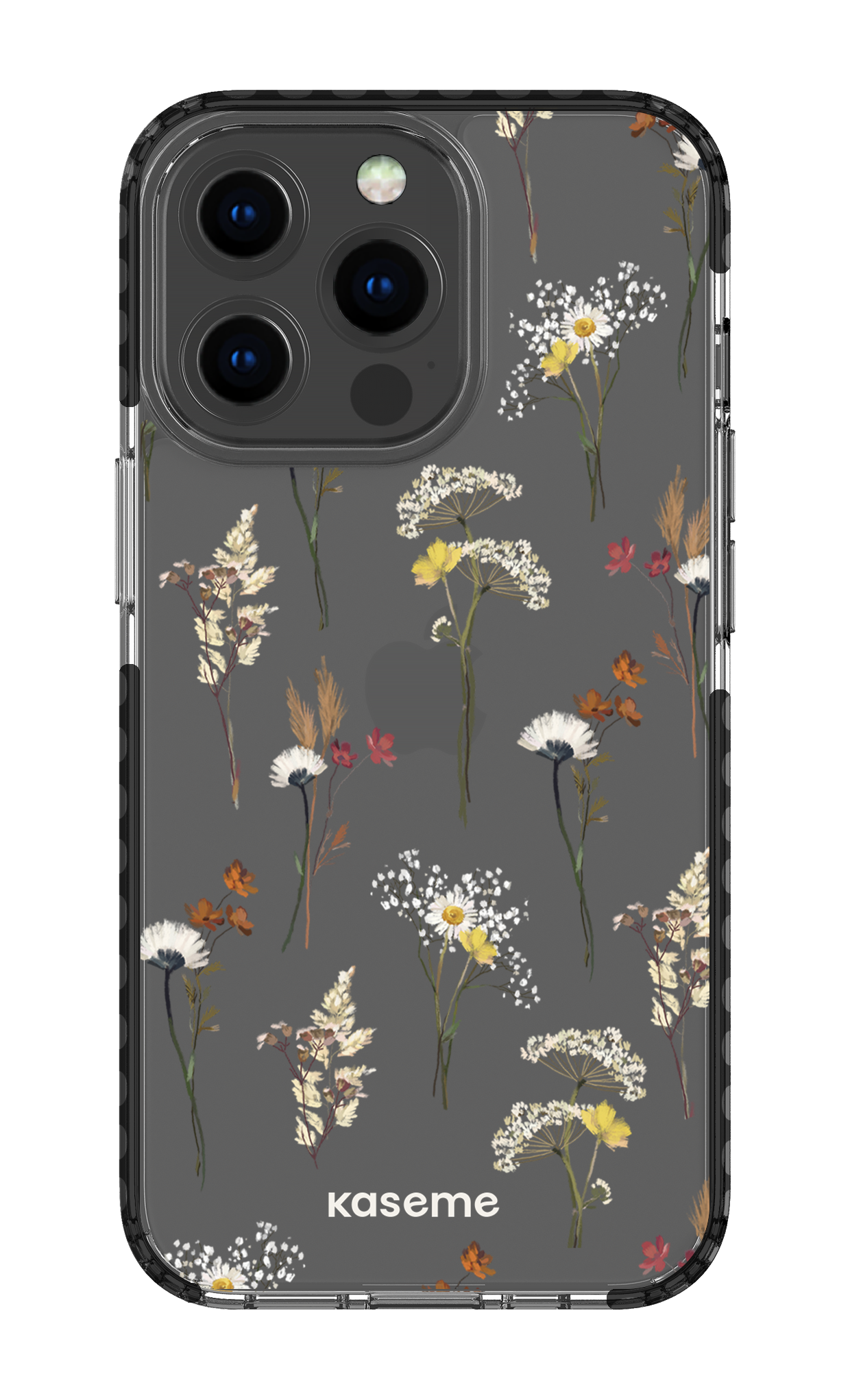 iPhone 13 Pro Clear Case - Black Wilderness Clear Case -