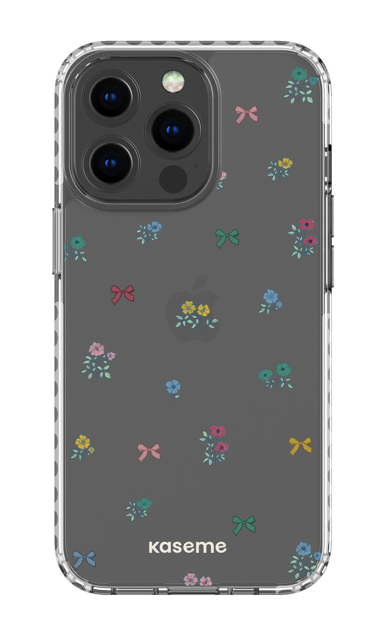 iPhone 13 Pro Clear Case - White Graceful Clear Case -