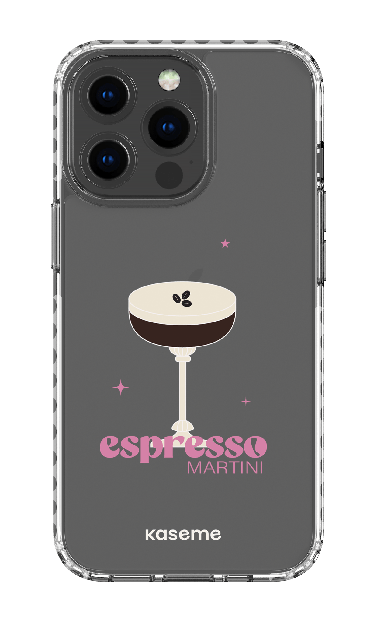 iPhone 13 Pro Clear Case - White Hold My Tiny Clear Case -