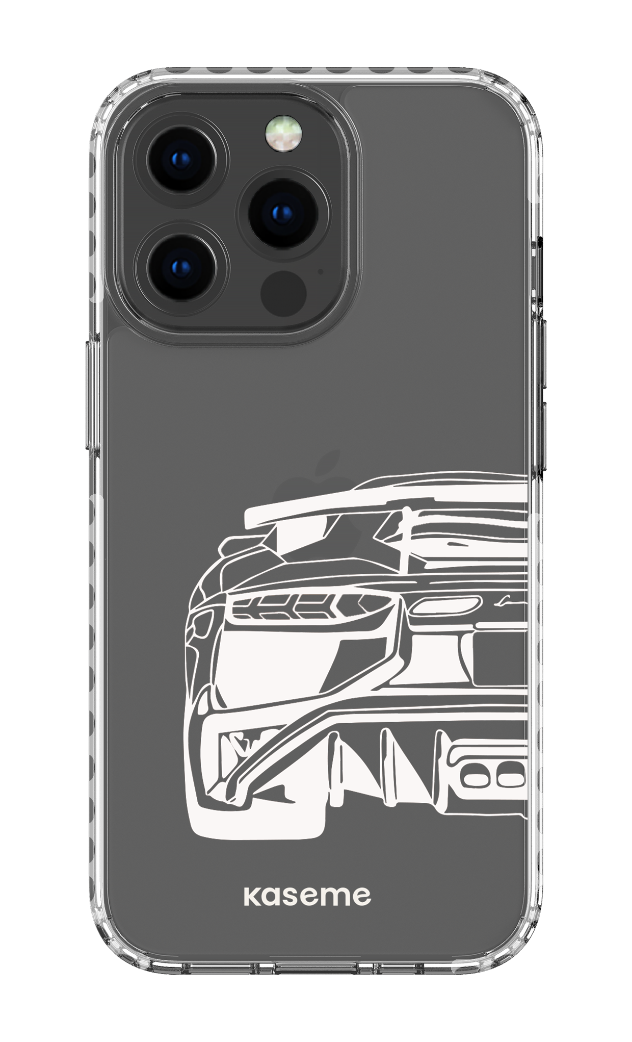 iPhone 13 Pro Clear Case - White Lambo clear case -