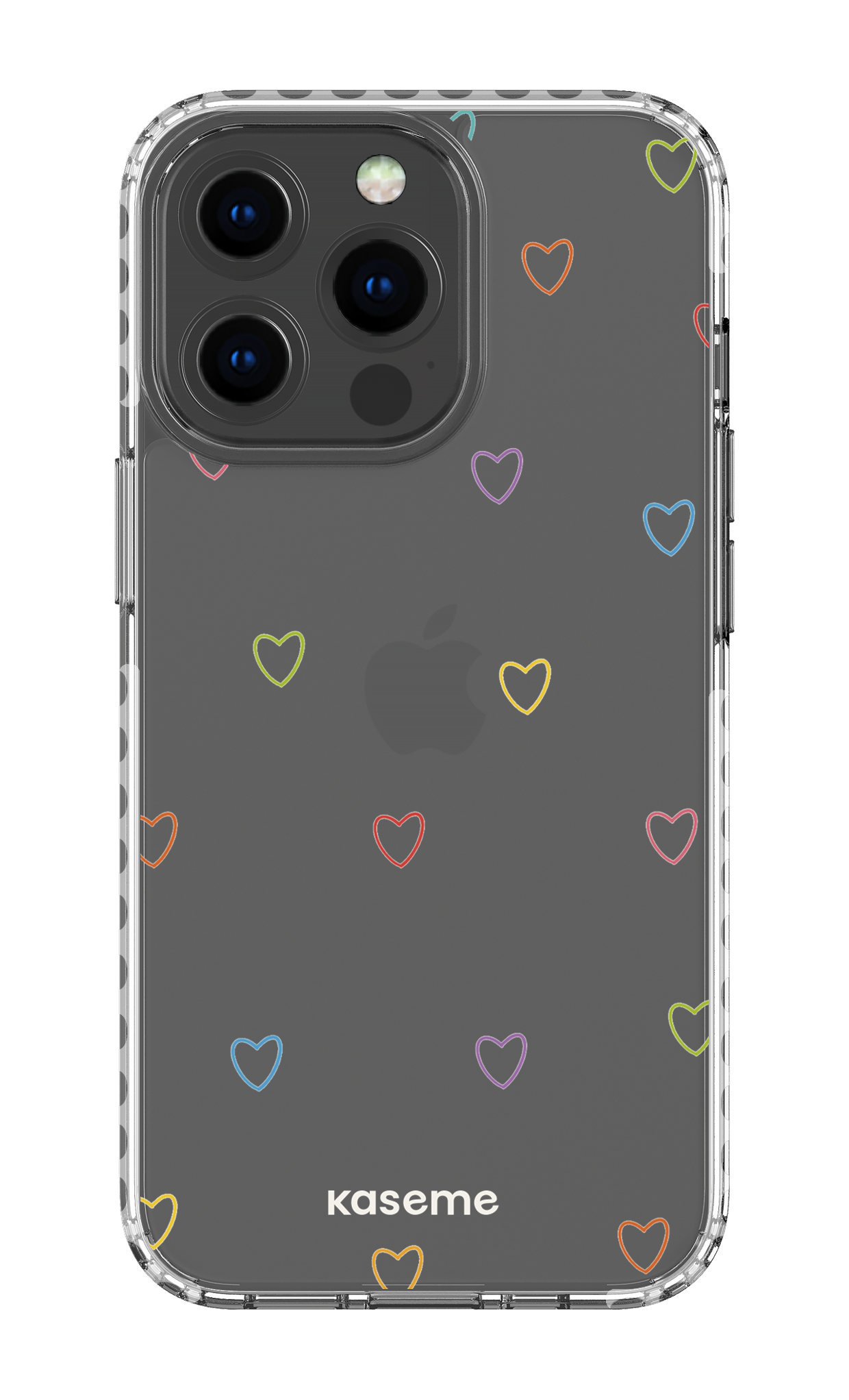 iPhone 13 Pro Clear Case - White Love Wins Clear Case -