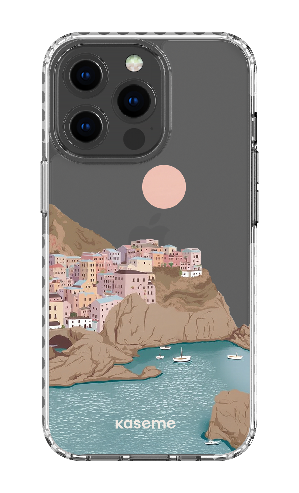 iPhone 13 Pro Clear Case - White Mediterrana Clear Case -