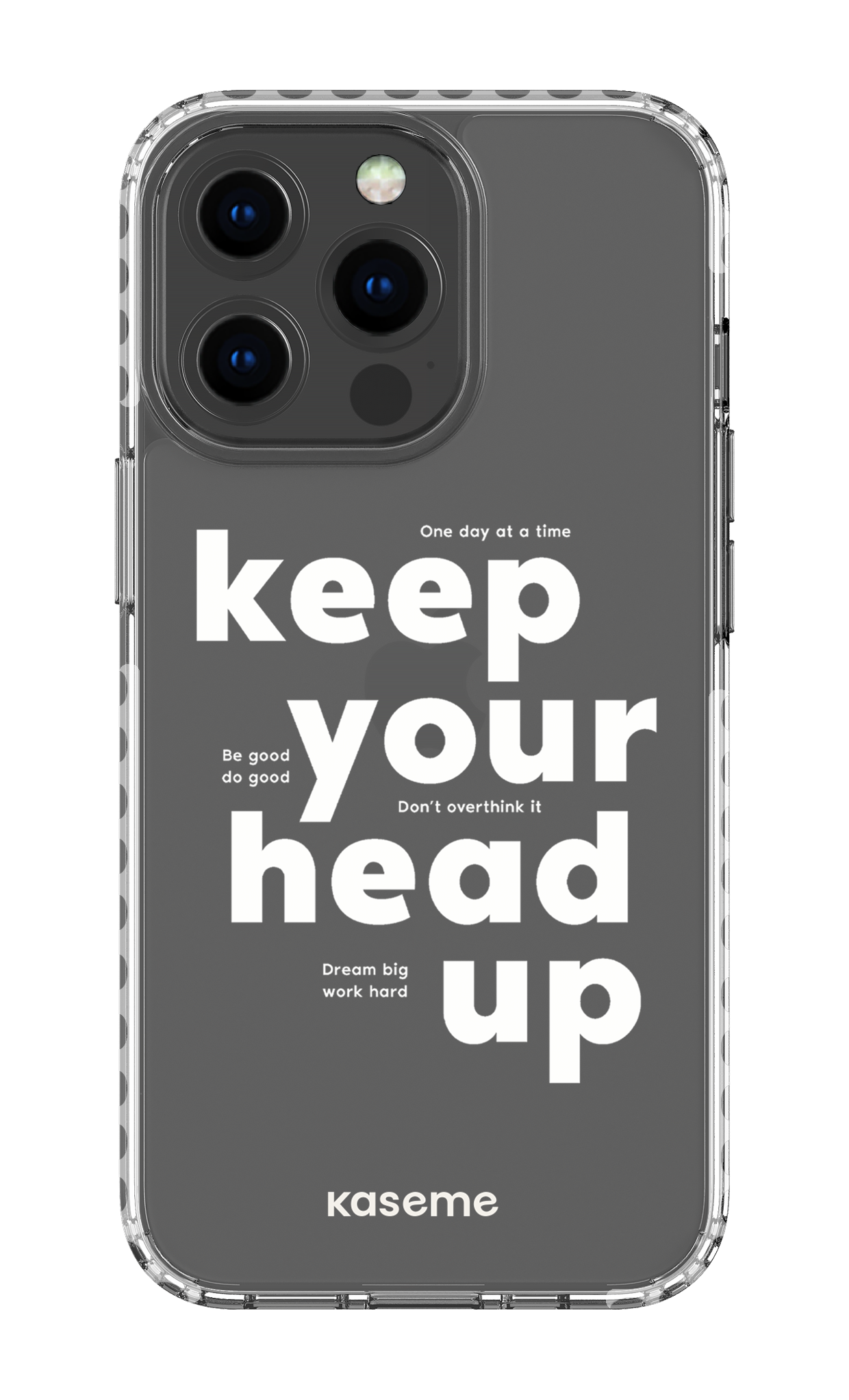 iPhone 13 Pro Clear Case - White Mindset Clear Case -