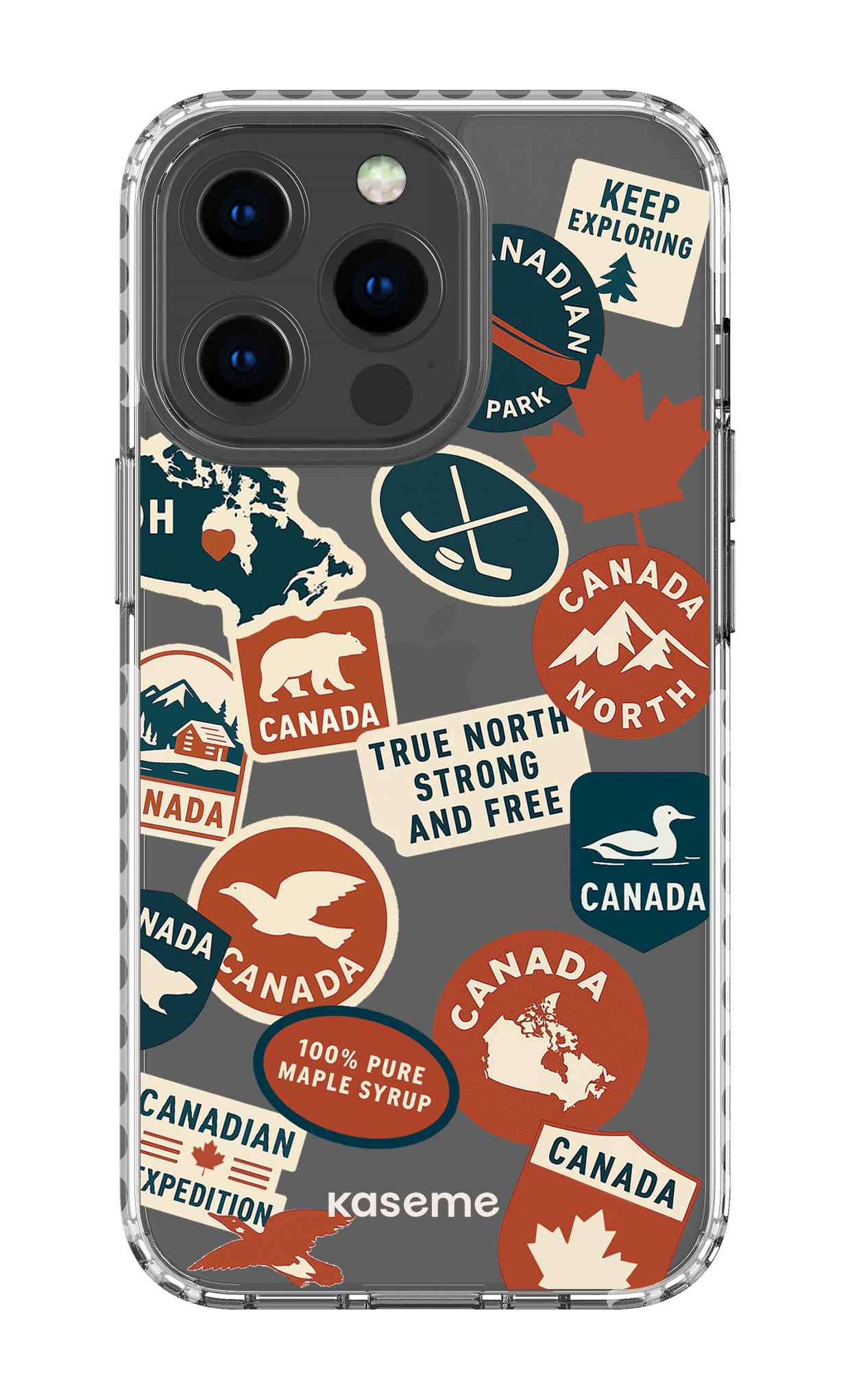 iPhone 13 Pro Clear Case - White Oh Maple -