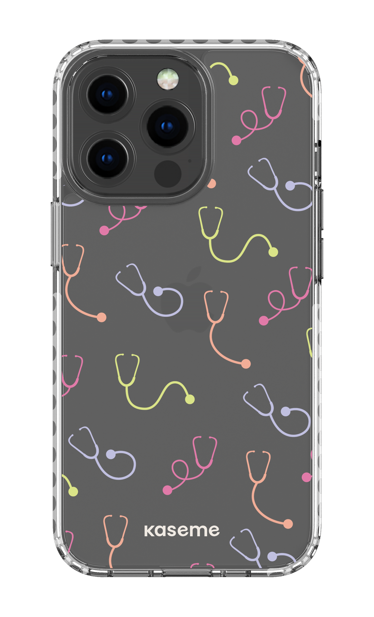 iPhone 13 Pro Clear Case - White Pulse Clear Case -