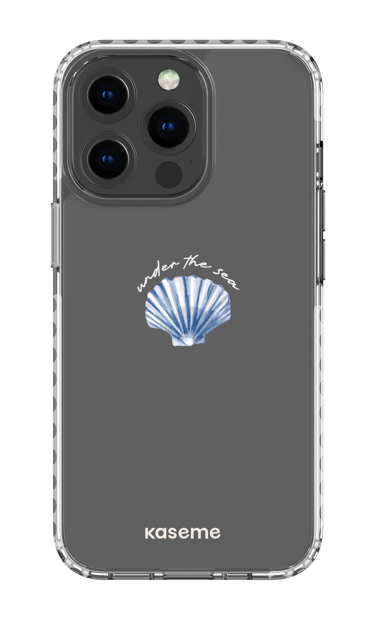 iPhone 13 Pro Clear Case - White Sealia Clear Case -