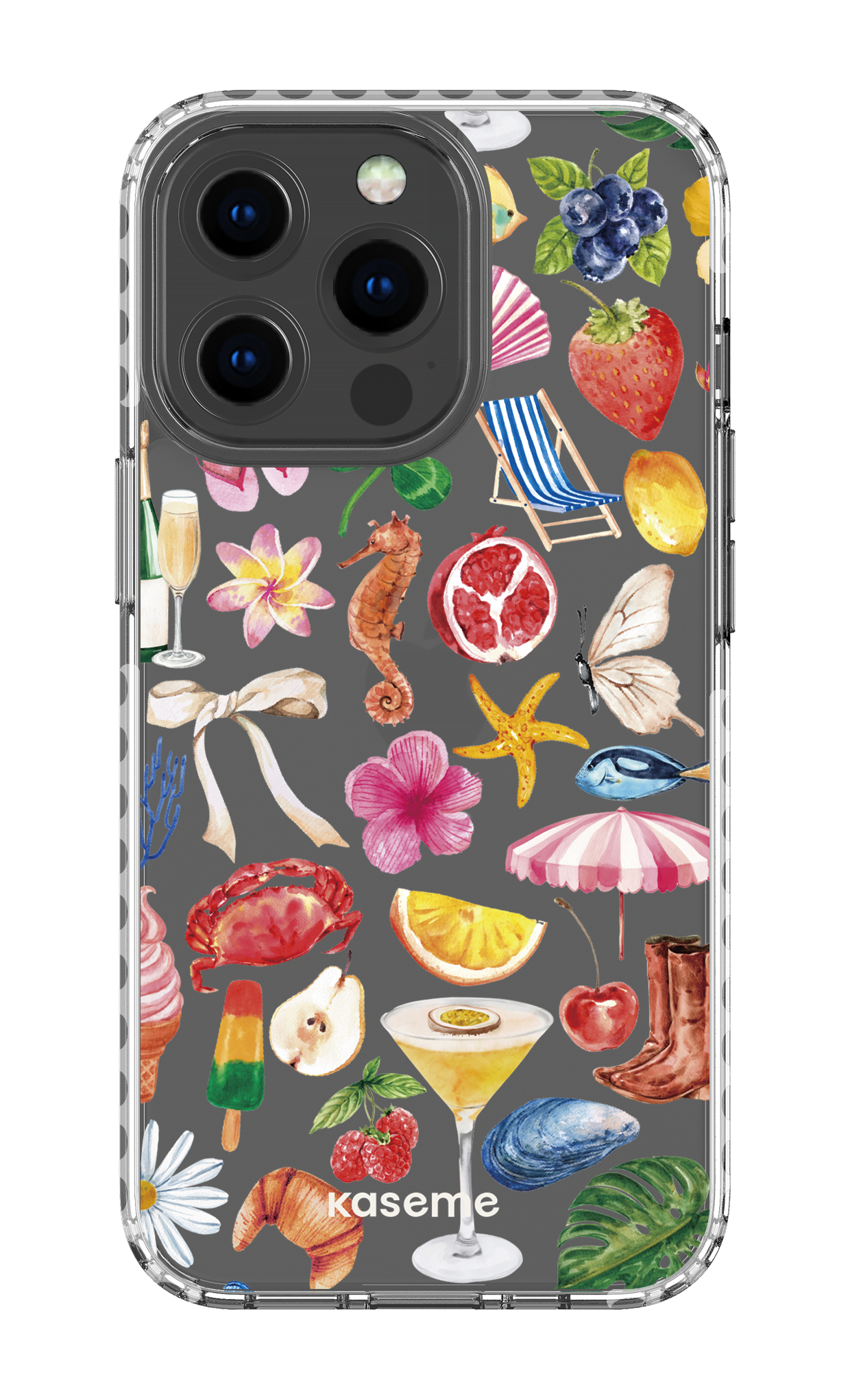 iPhone 13 Pro Clear Case - White St-Tropez Clear Case -