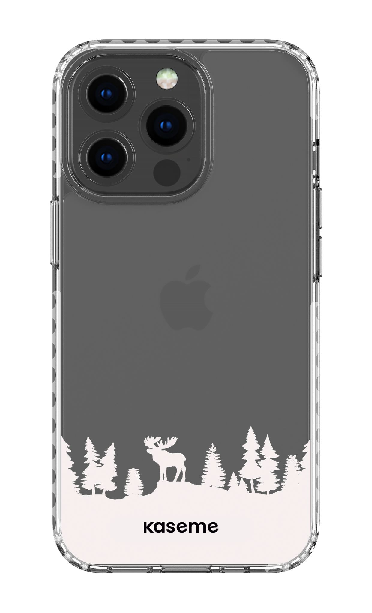 iPhone 13 Pro Clear Case - White The Moose Clear Case -