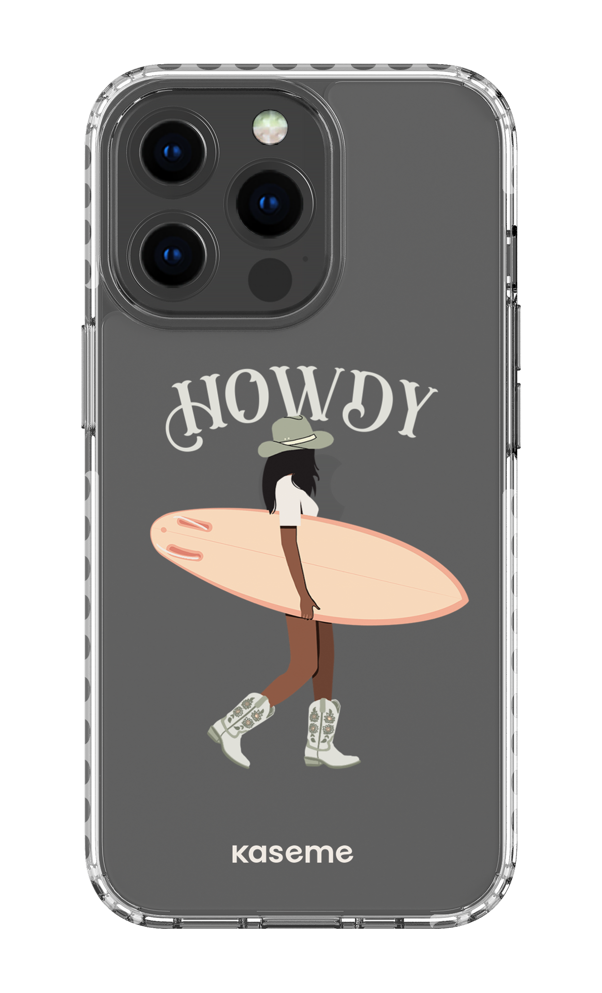 iPhone 13 Pro Clear Case - White Westsea Green Clear Case -