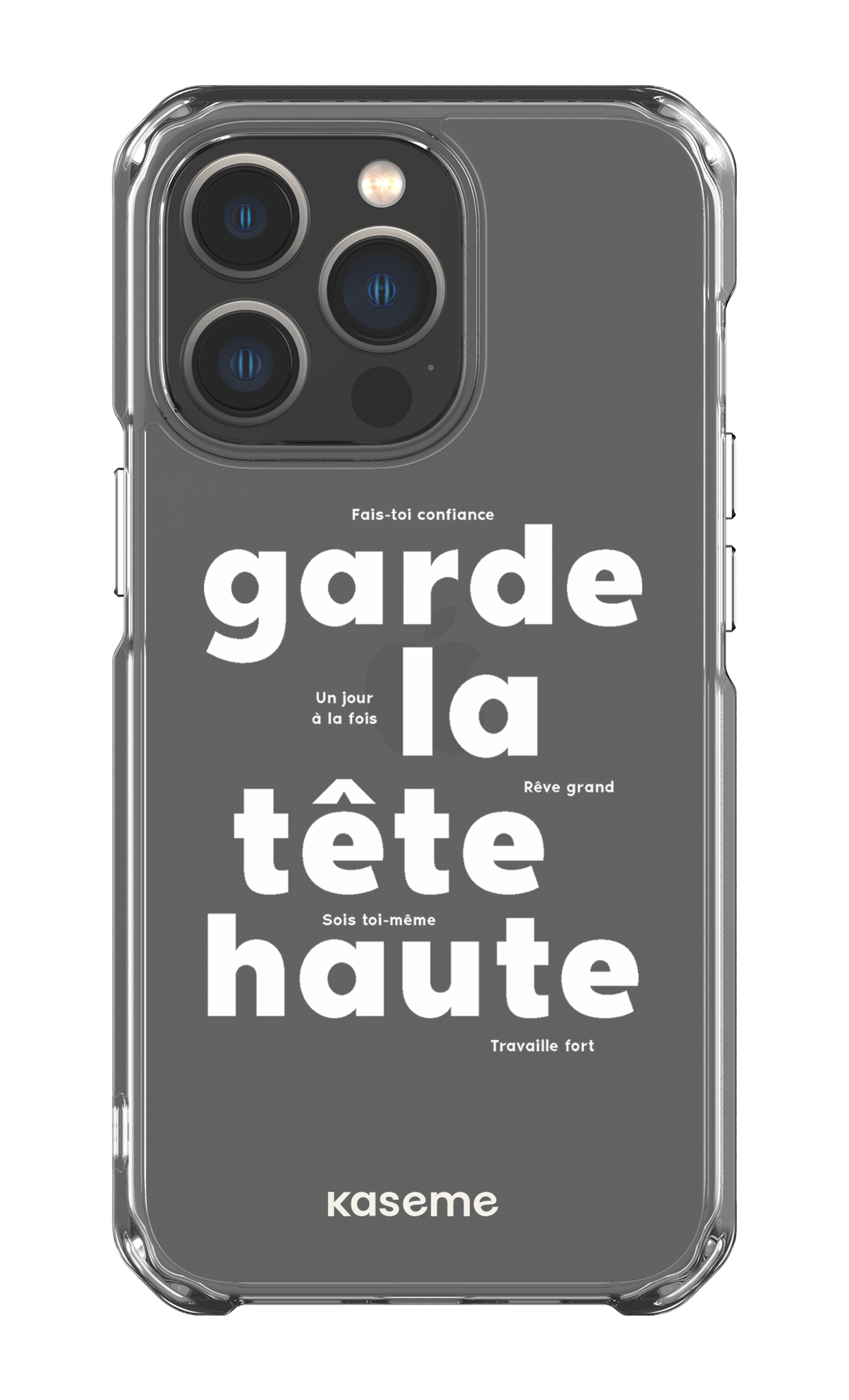 iPhone 13 Pro Clear Case État d'esprit Clear Case -