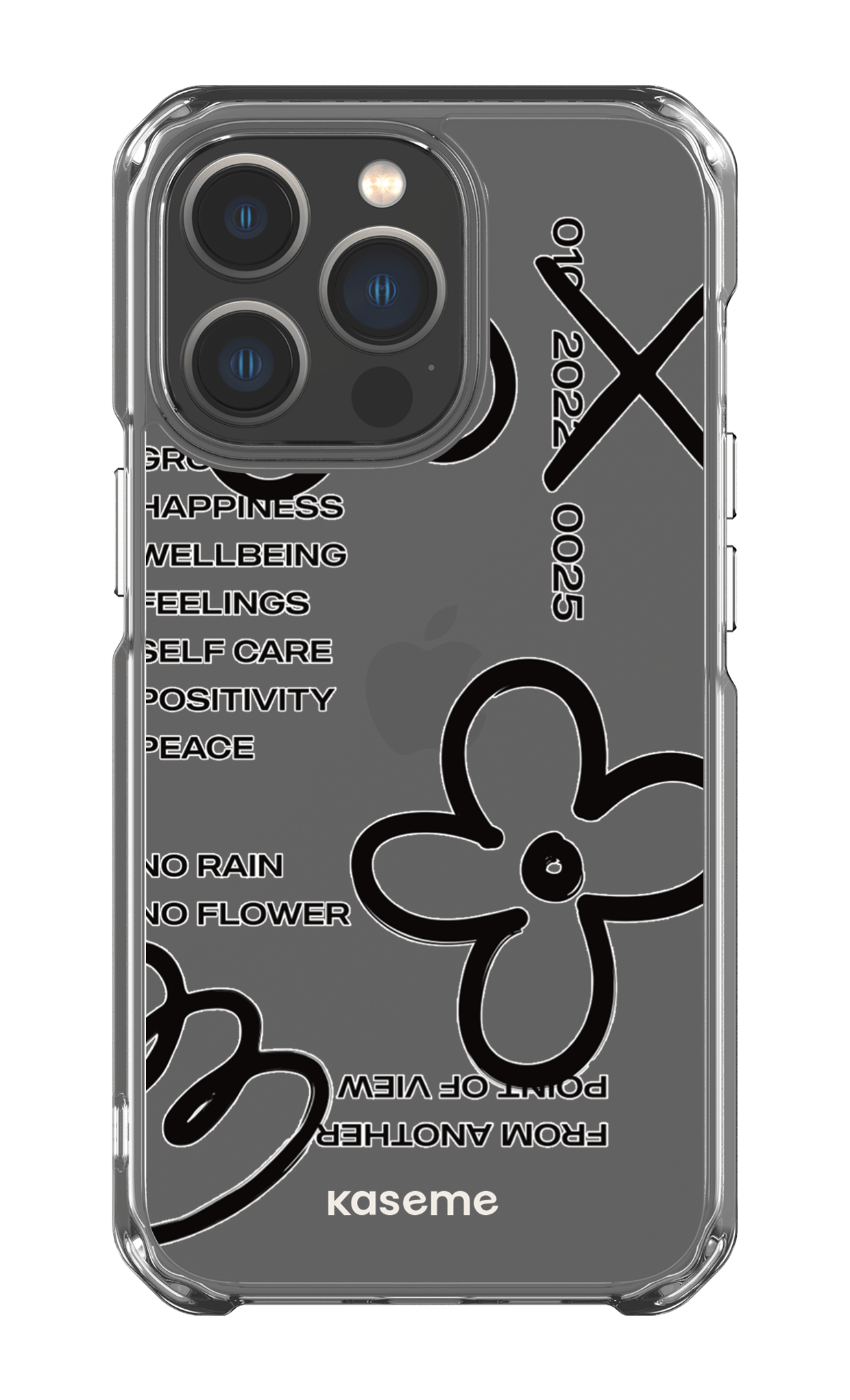 iPhone 13 Pro Clear Case Feelings black Clear Case -