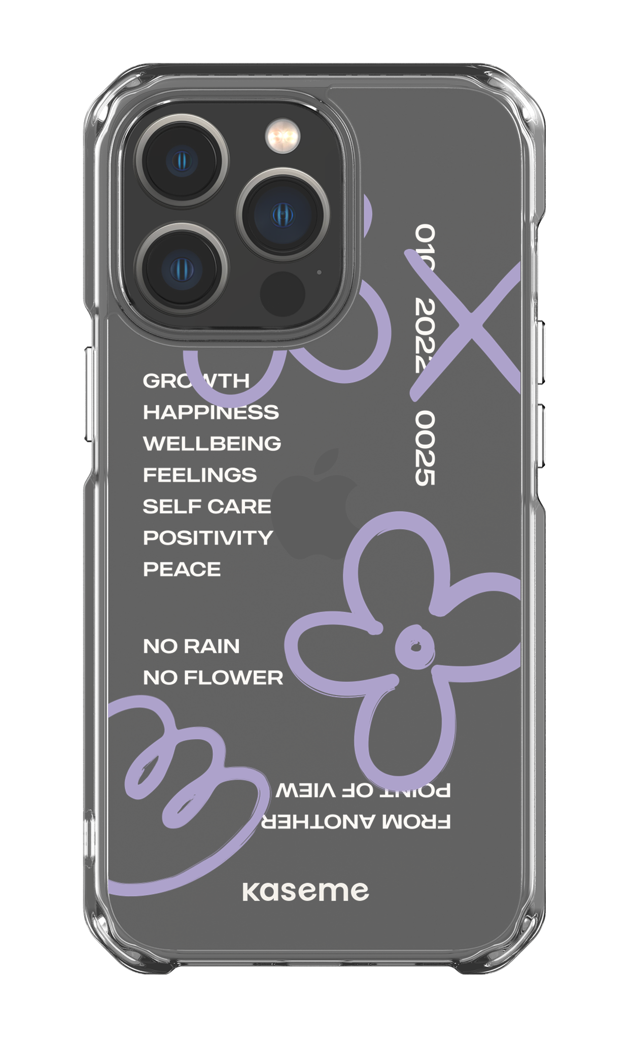 iPhone 13 Pro Clear Case Feelings purple Clear Case -