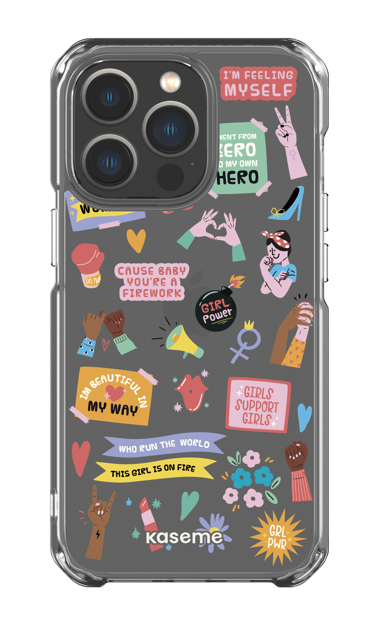 iPhone 13 Pro Clear Case Girl Boss Clear Case -