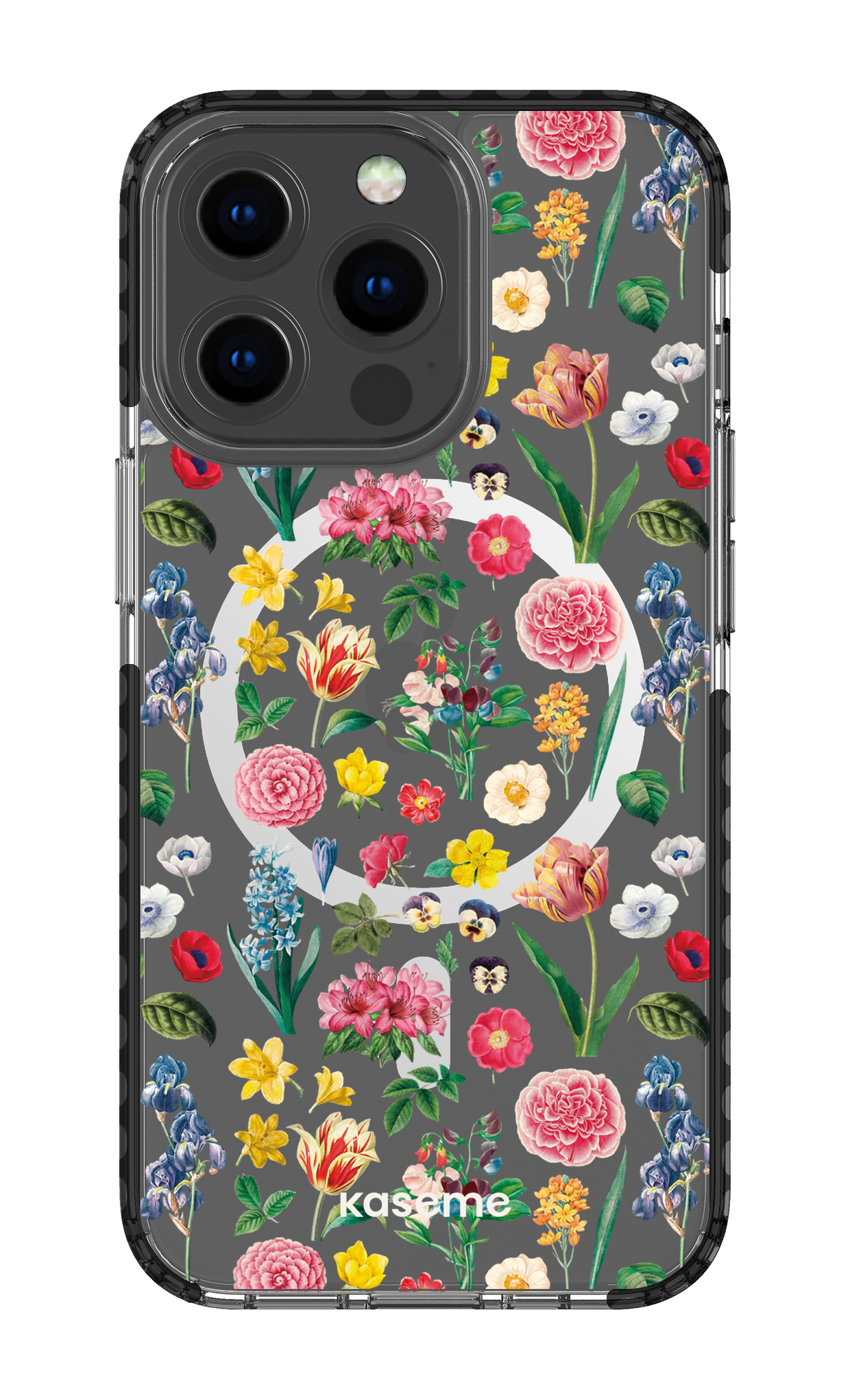 iPhone 13 Pro Clear Case Magsafe - Black Amelia Clear Case -