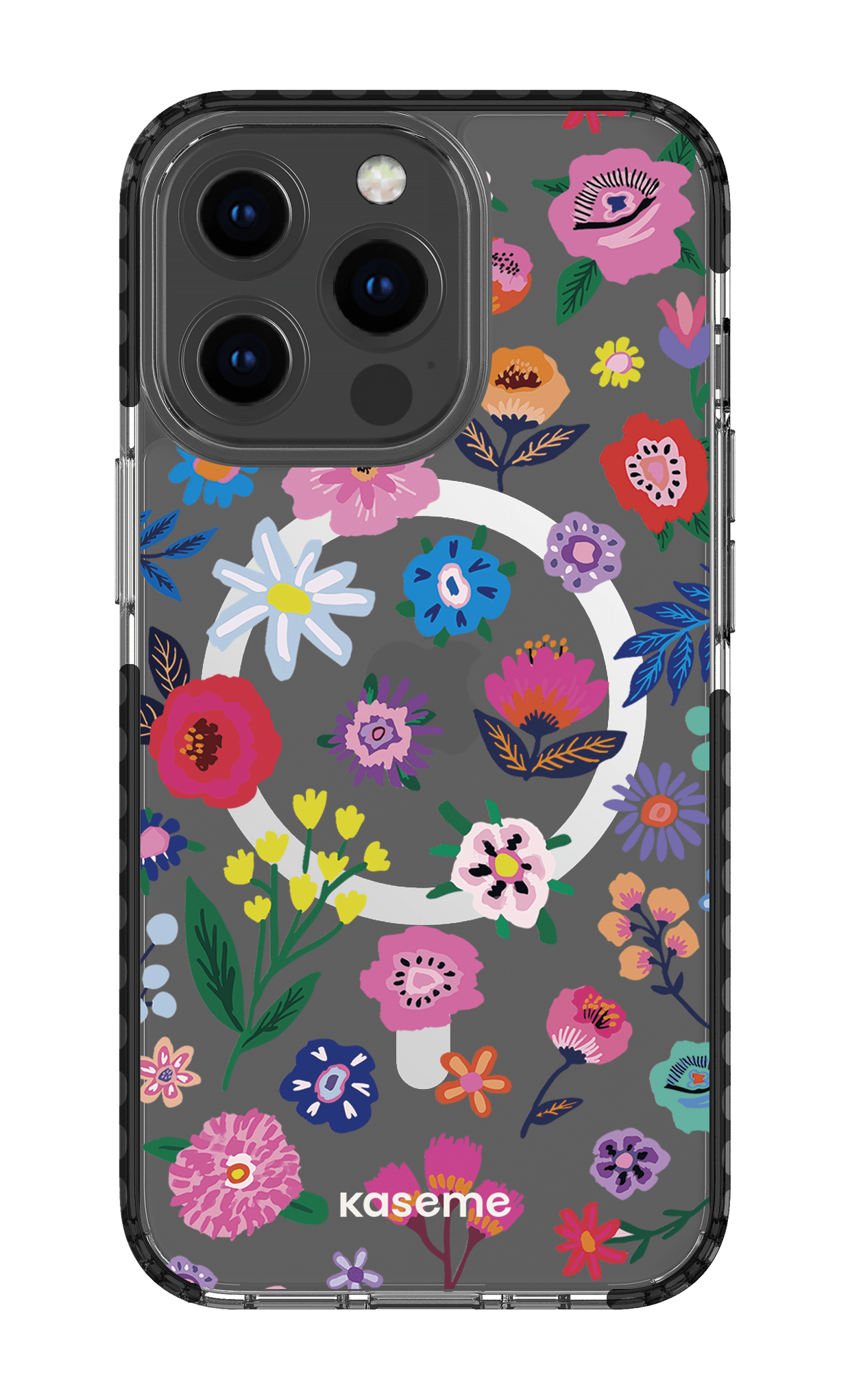 iPhone 13 Pro Clear Case Magsafe - Black Aura Clear Case -