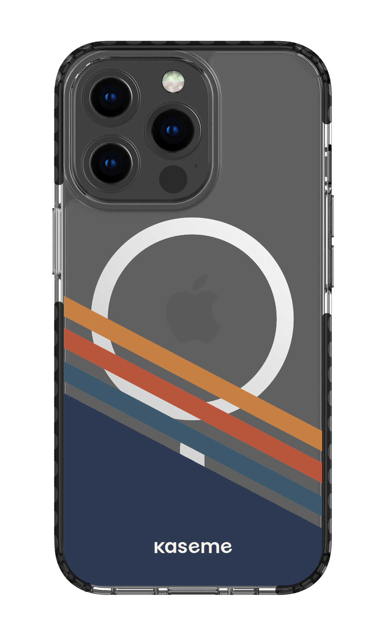 iPhone 13 Pro Clear Case Magsafe - Black Bitter Clear Case -