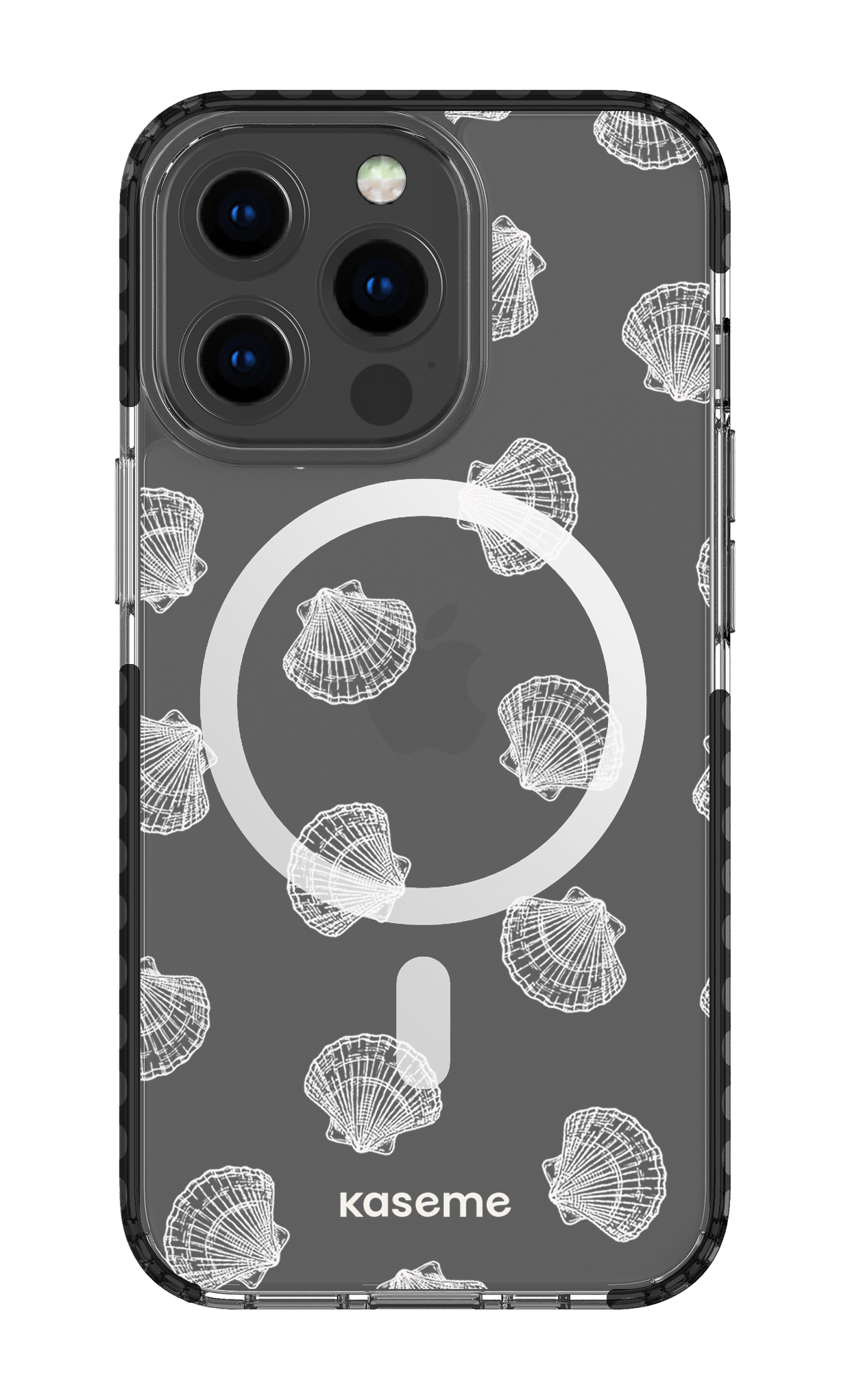 iPhone 13 Pro Clear Case Magsafe - Black Bondi Beach clear case -