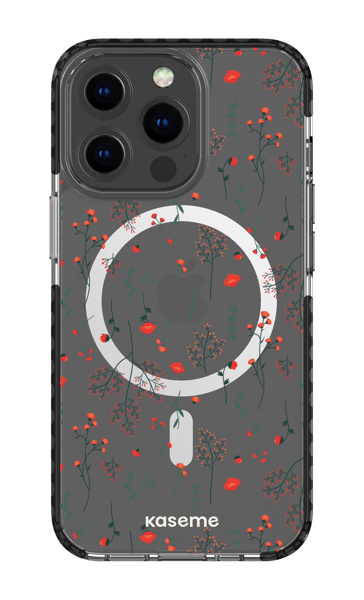 iPhone 13 Pro Clear Case Magsafe - Black Evelyn Clear Case -