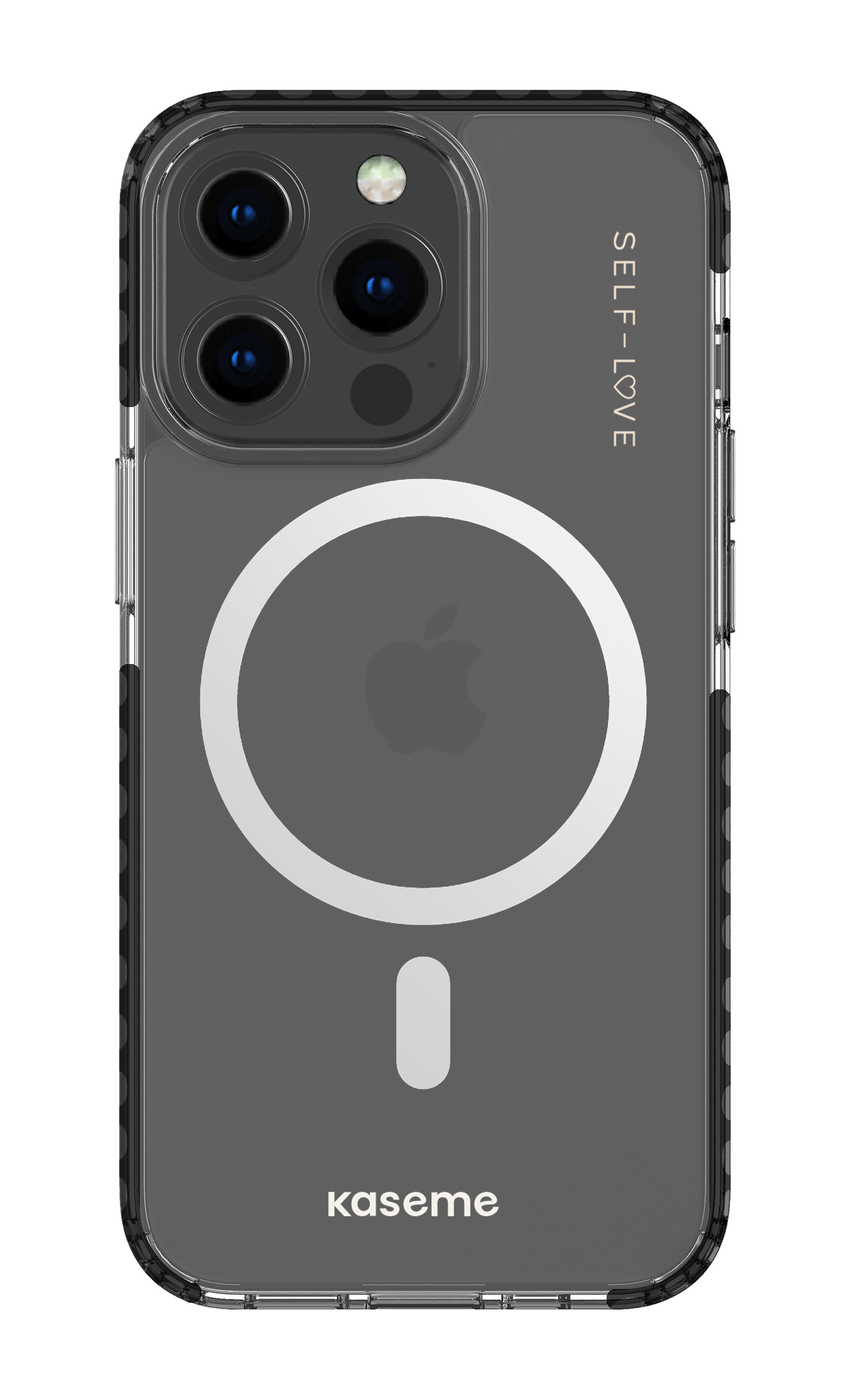 iPhone 13 Pro Clear Case Magsafe - Black Forevermore Clear Case -