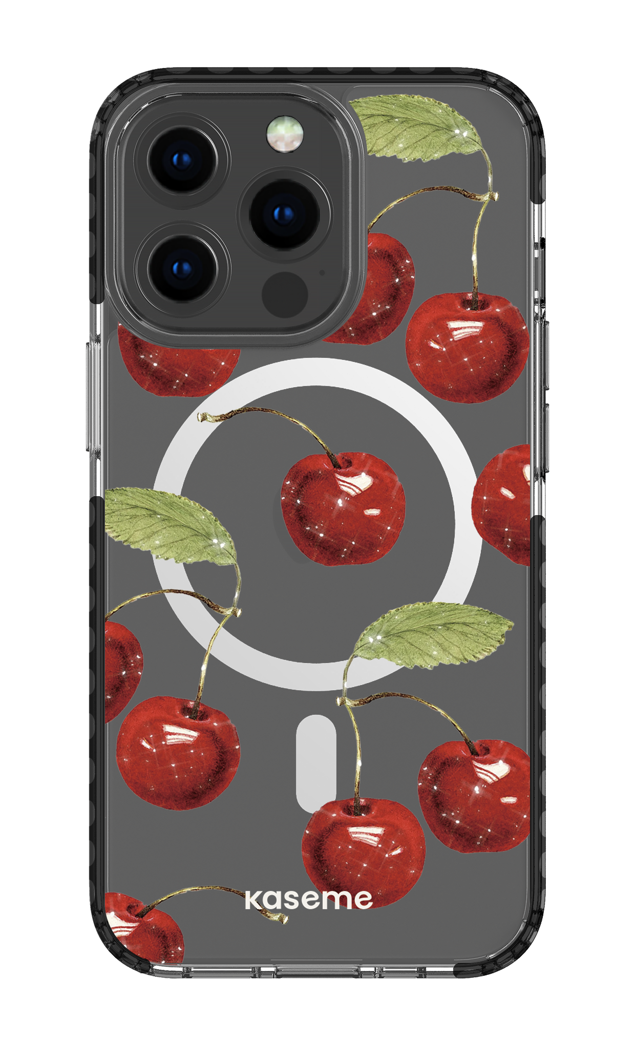 iPhone 13 Pro Clear Case Magsafe - Black Juicy Clear Case -