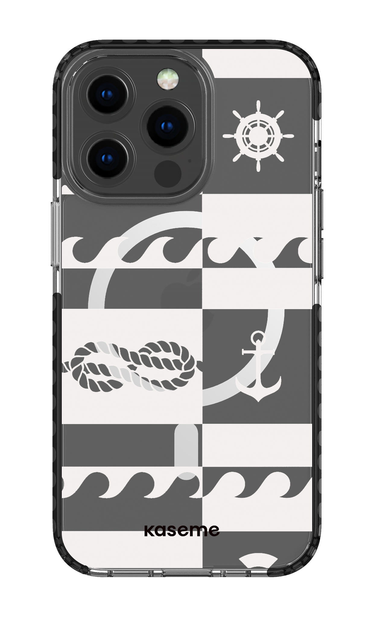 iPhone 13 Pro Clear Case Magsafe - Black Sail Clear Case -