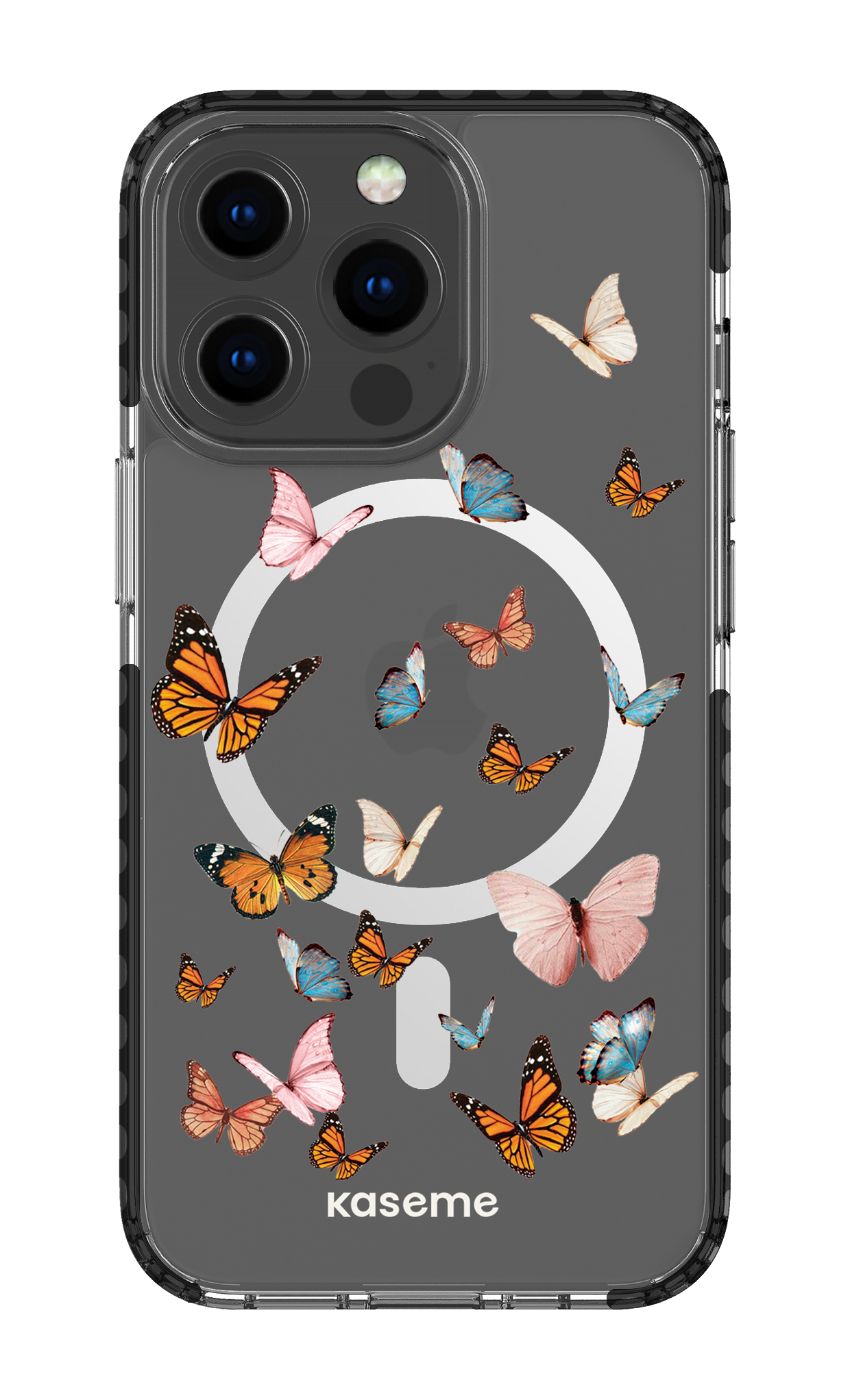 iPhone 13 Pro Clear Case Magsafe - Black Soarin Clear Case -